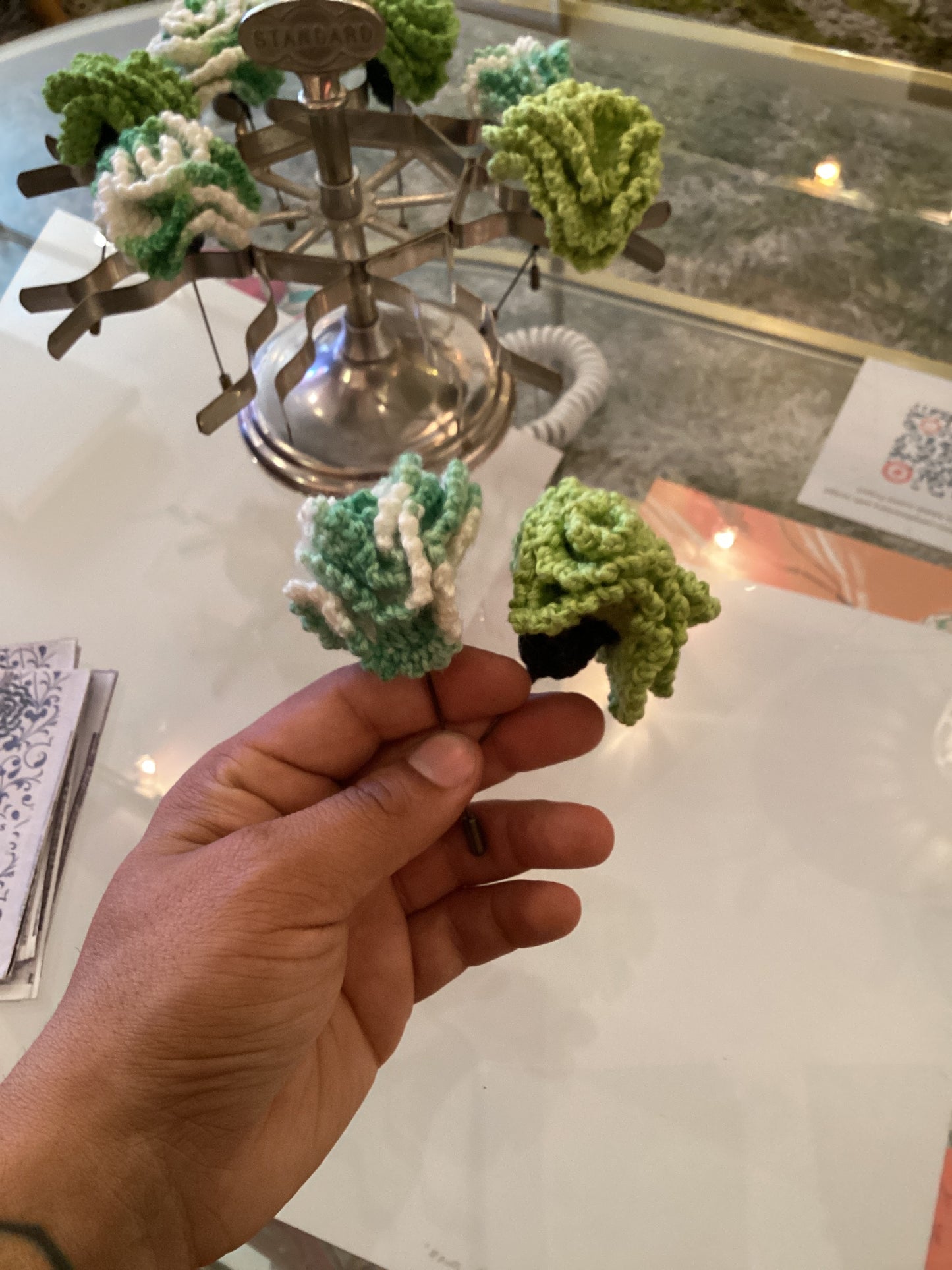 Nic Sommerfeld Crocheted Carnations with Wilde Flowers zine included