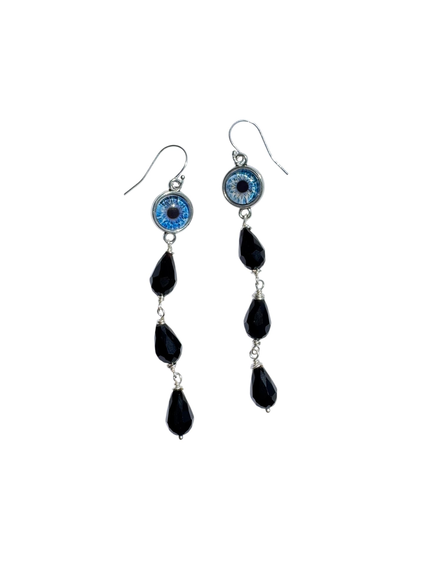 Devlin Shand - Blue Eyed Teardrop Earrings