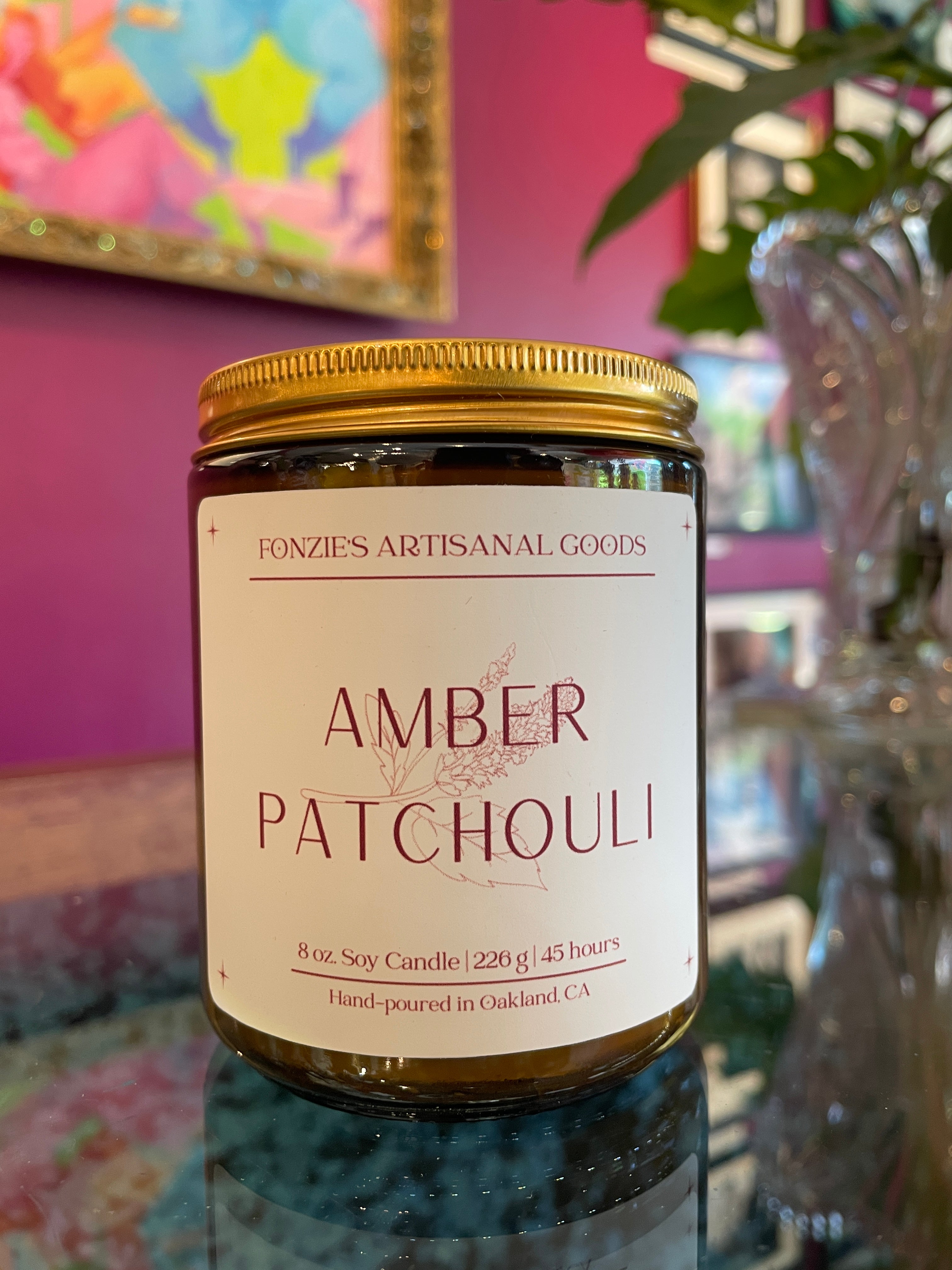Fonzie’s Artisanal Goods - Amber Jar candles