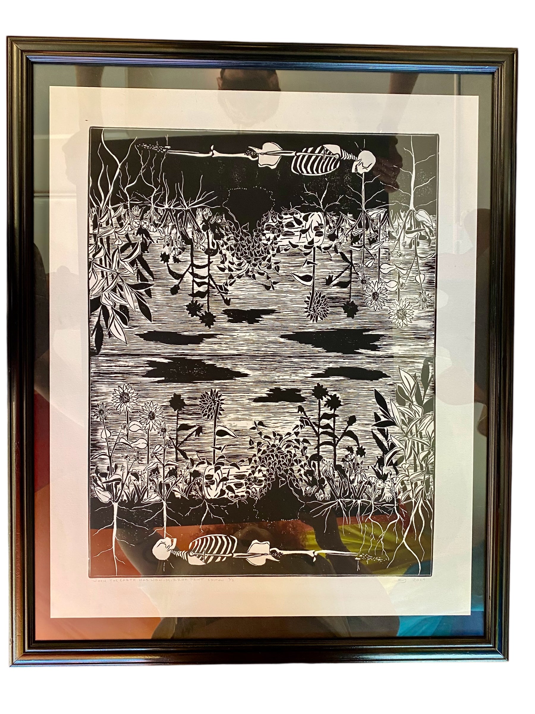 Ray Gonzalez - When The Earth Has Won relief print