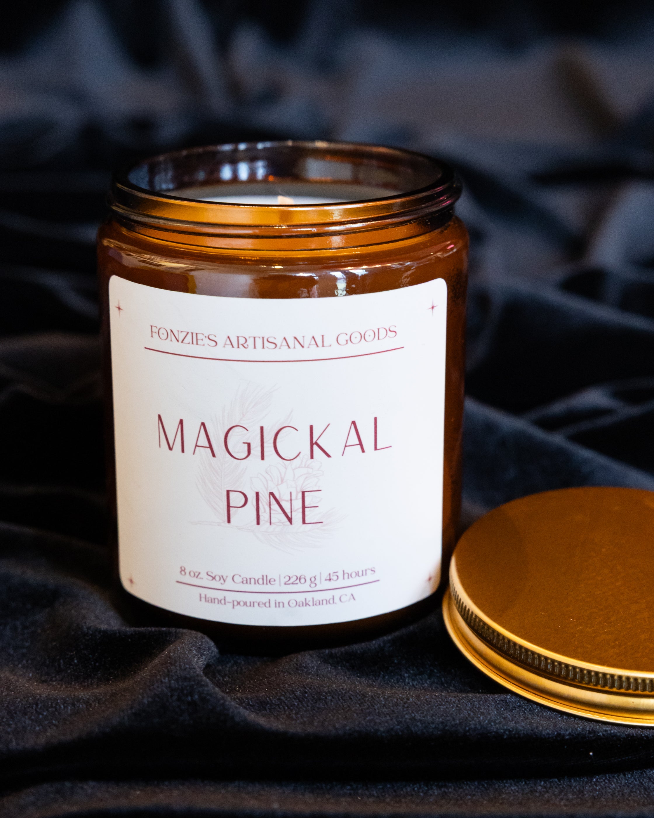 Fonzie’s Artisanal Goods - Amber Jar candles