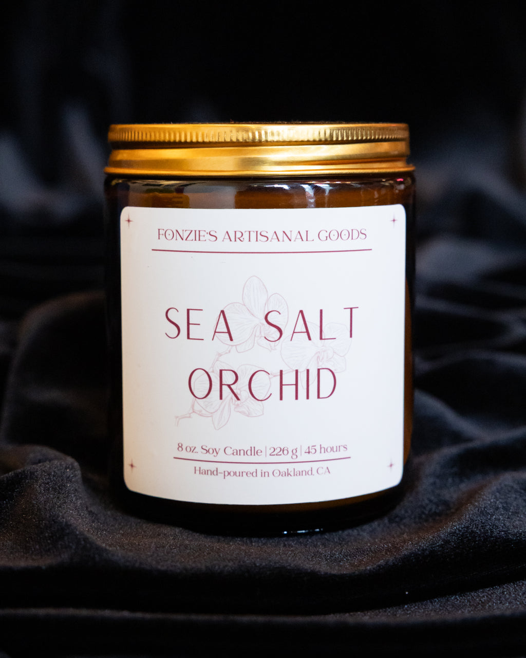 Fonzie’s Artisanal Goods - Amber Jar candles