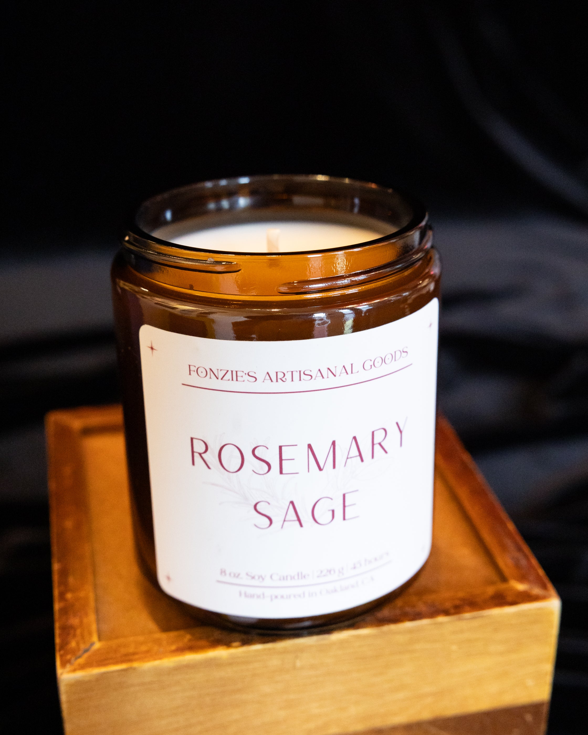 Fonzie’s Artisanal Goods - Amber Jar candles