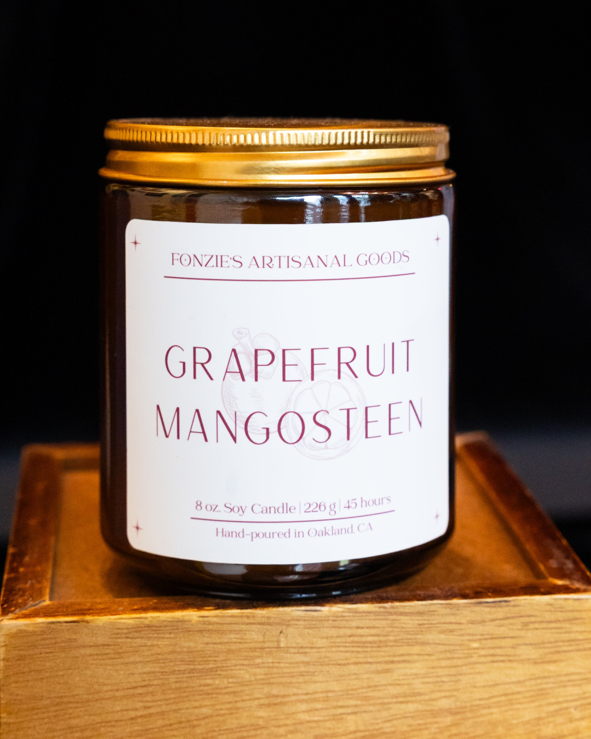 Fonzie’s Artisanal Goods - Amber Jar candles