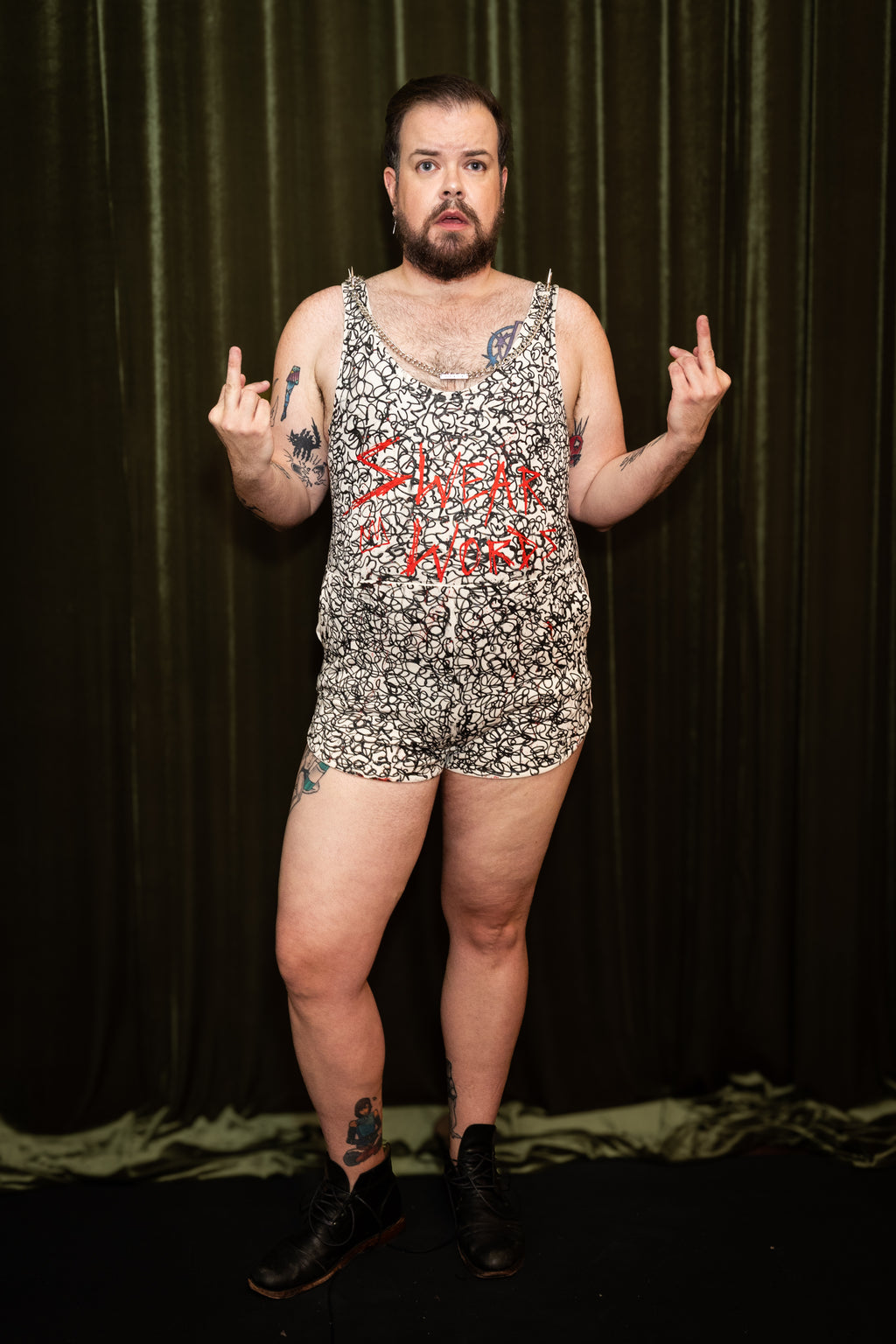 Eluterio Lopez - The Swear Words Romper
