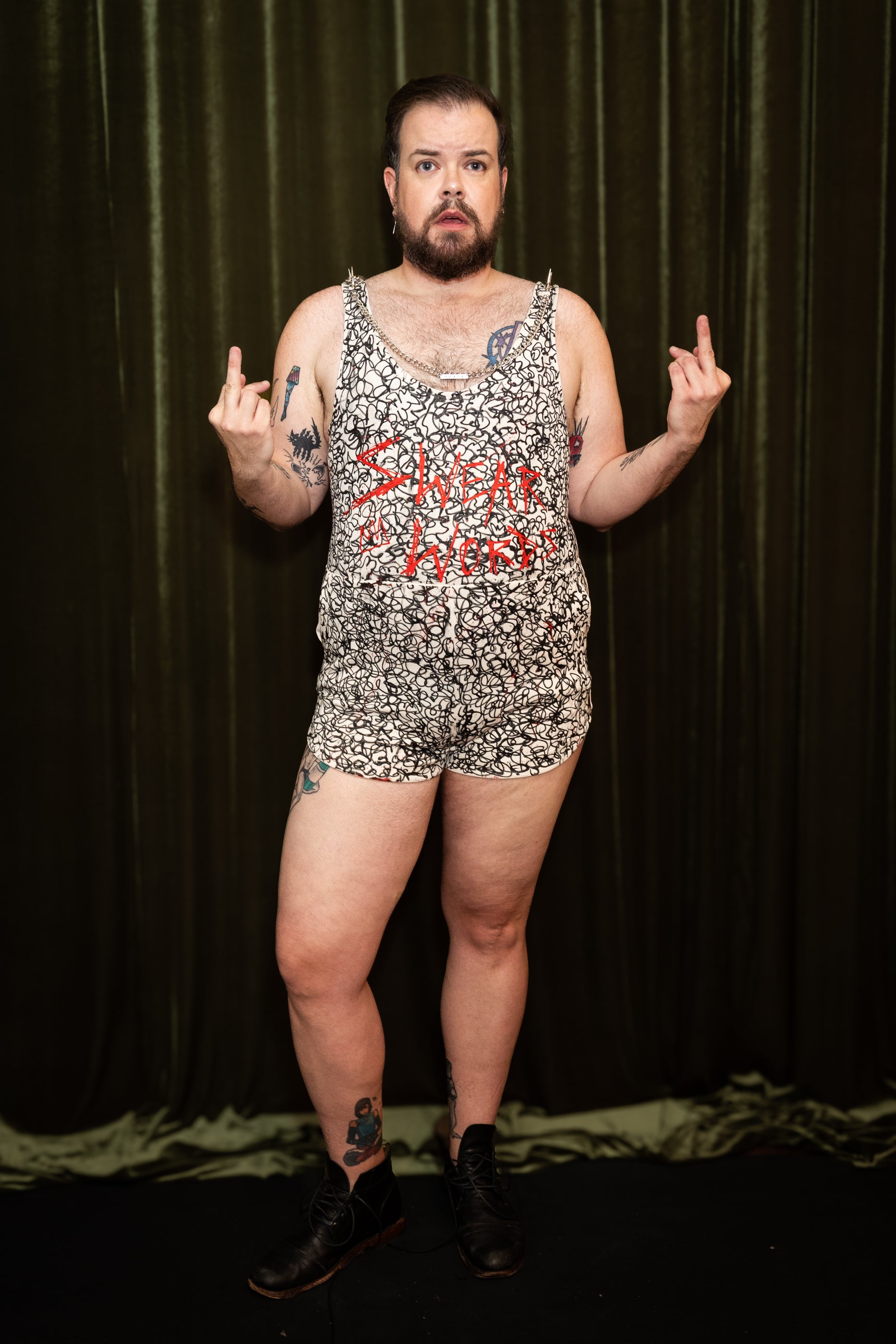 Eluterio Lopez - The Swear Words Romper