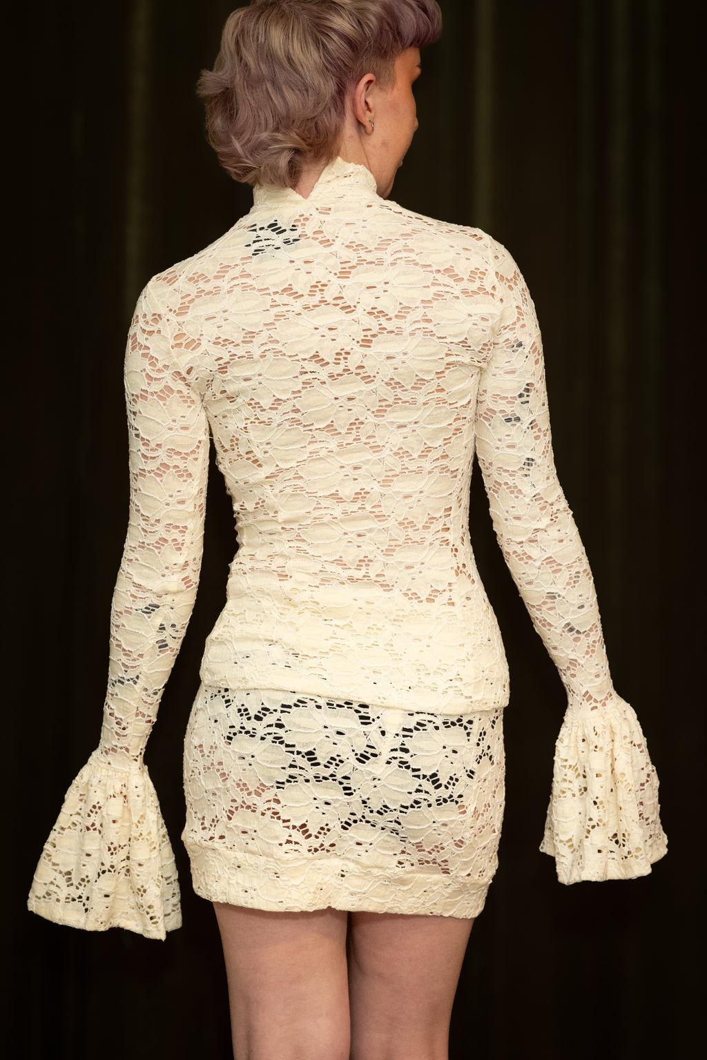 Joey Ehrenberg - Lace set long sleeve and skirt