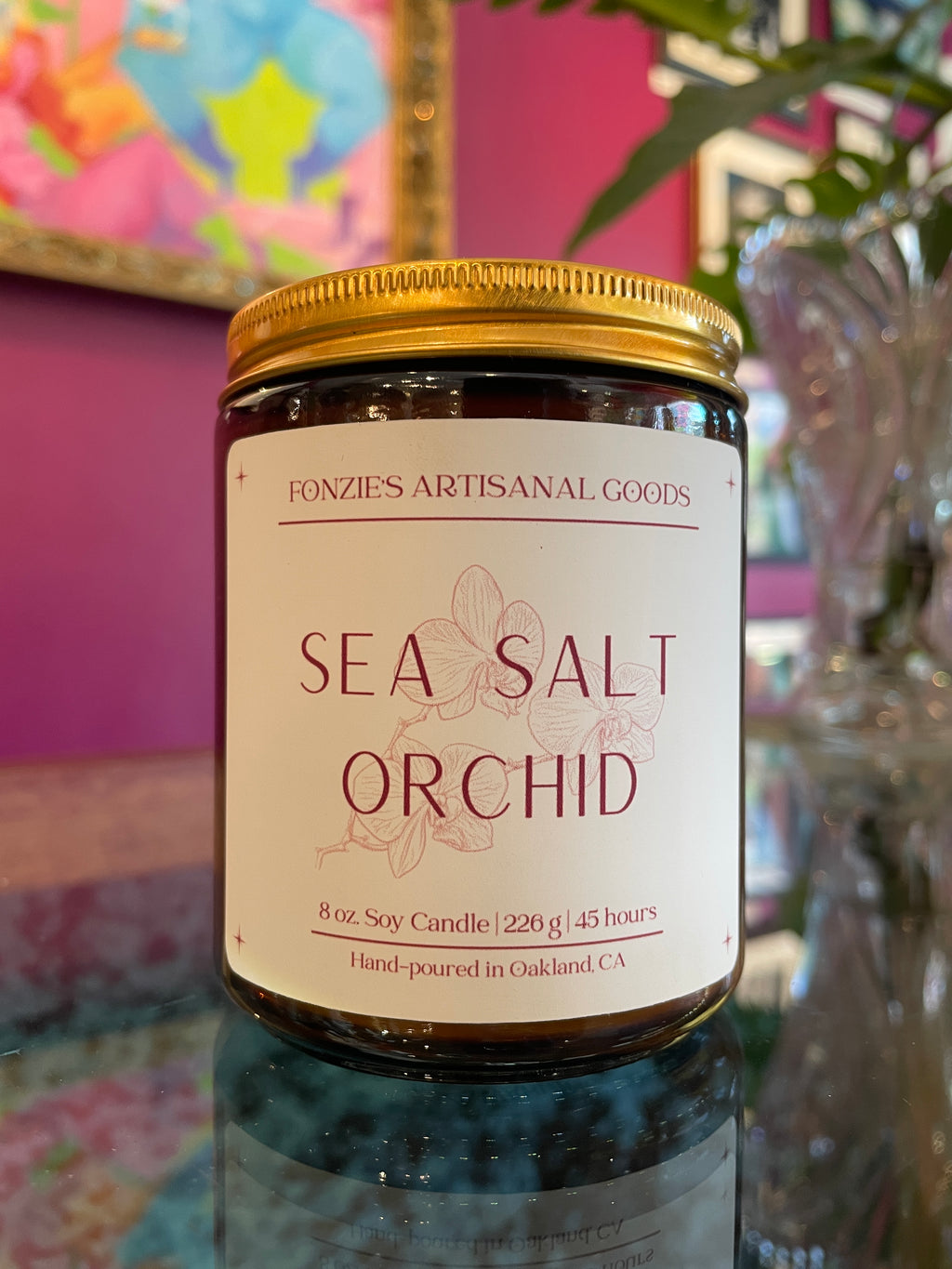 Fonzie’s Artisanal Goods - Amber Jar candles
