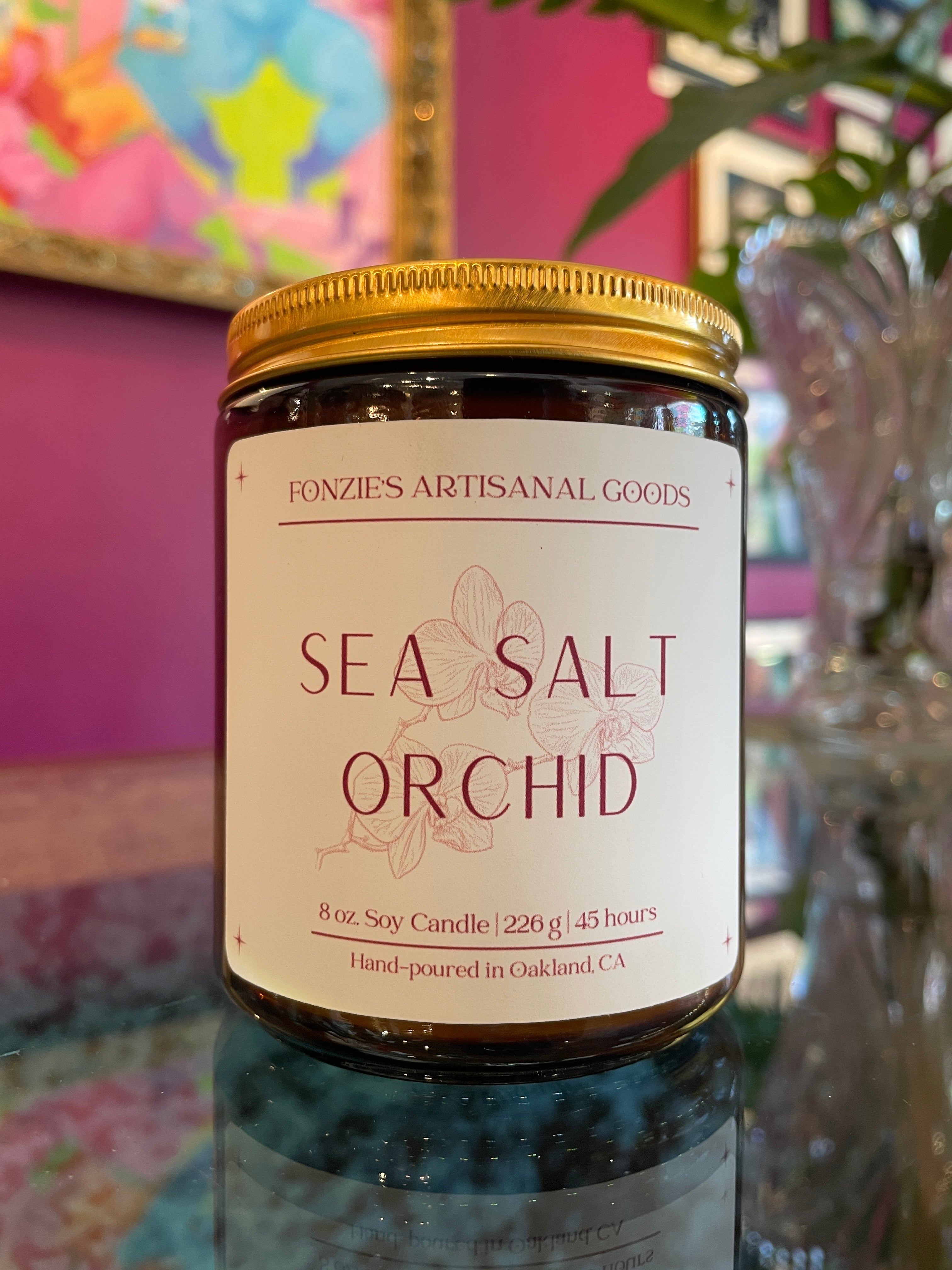 Fonzie’s Artisanal Goods - Amber Jar candles