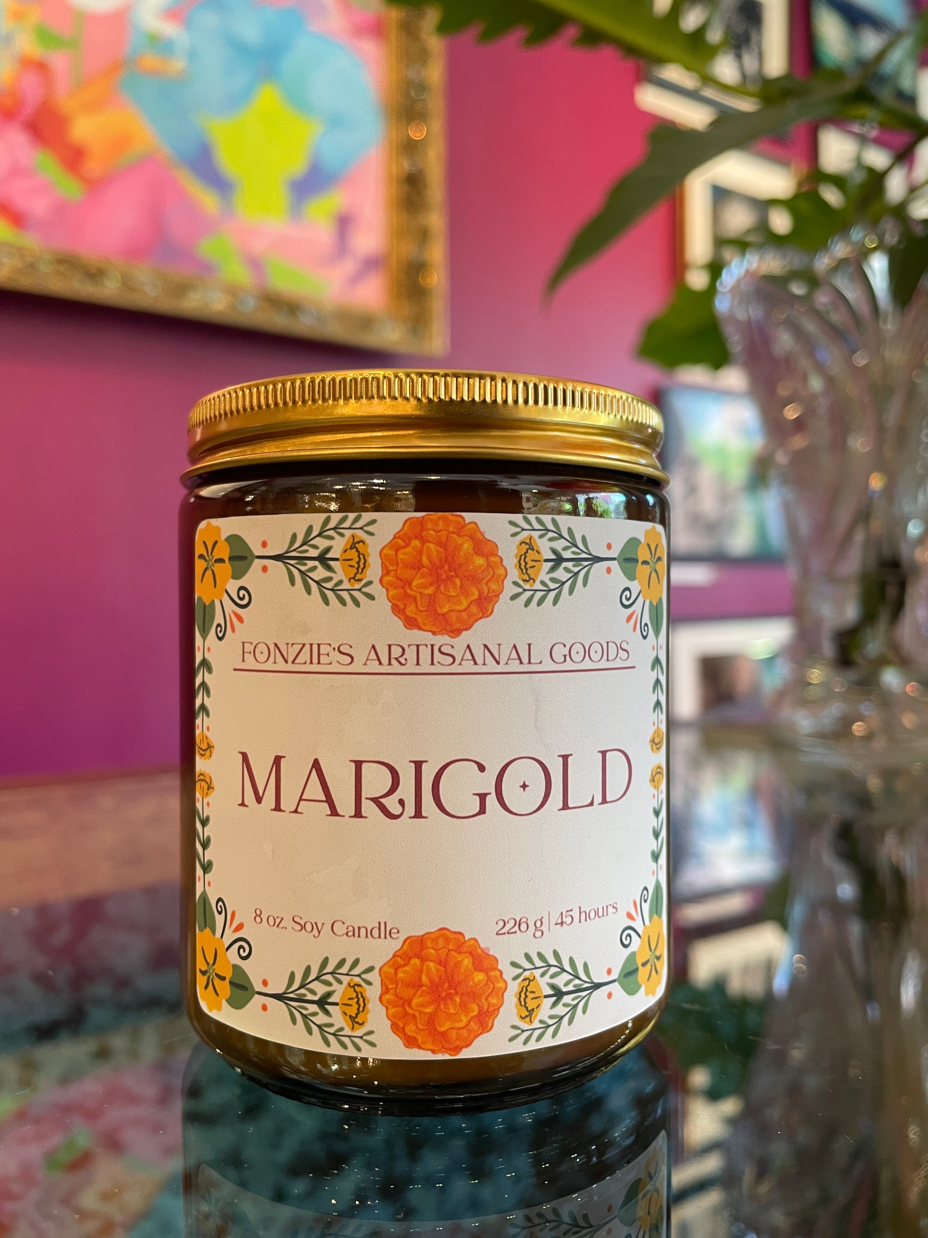 Fonzie’s Artisanal Goods - Amber Jar candles