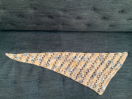 Nic Sommerfeld Crocheted Cream Scarf