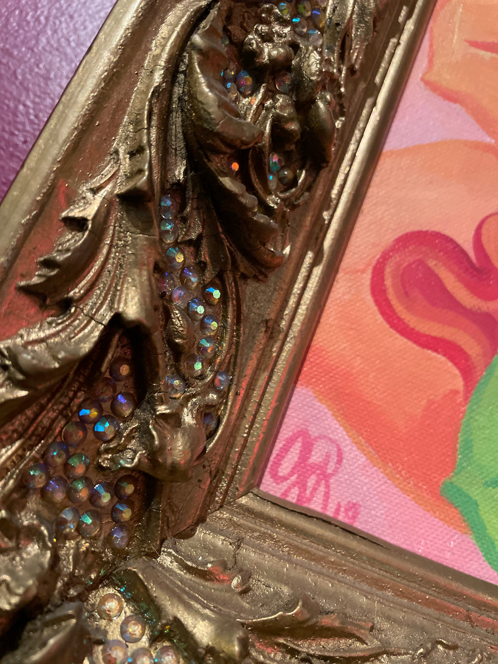 Jesse Jae - “Salon” Original Painting Framed