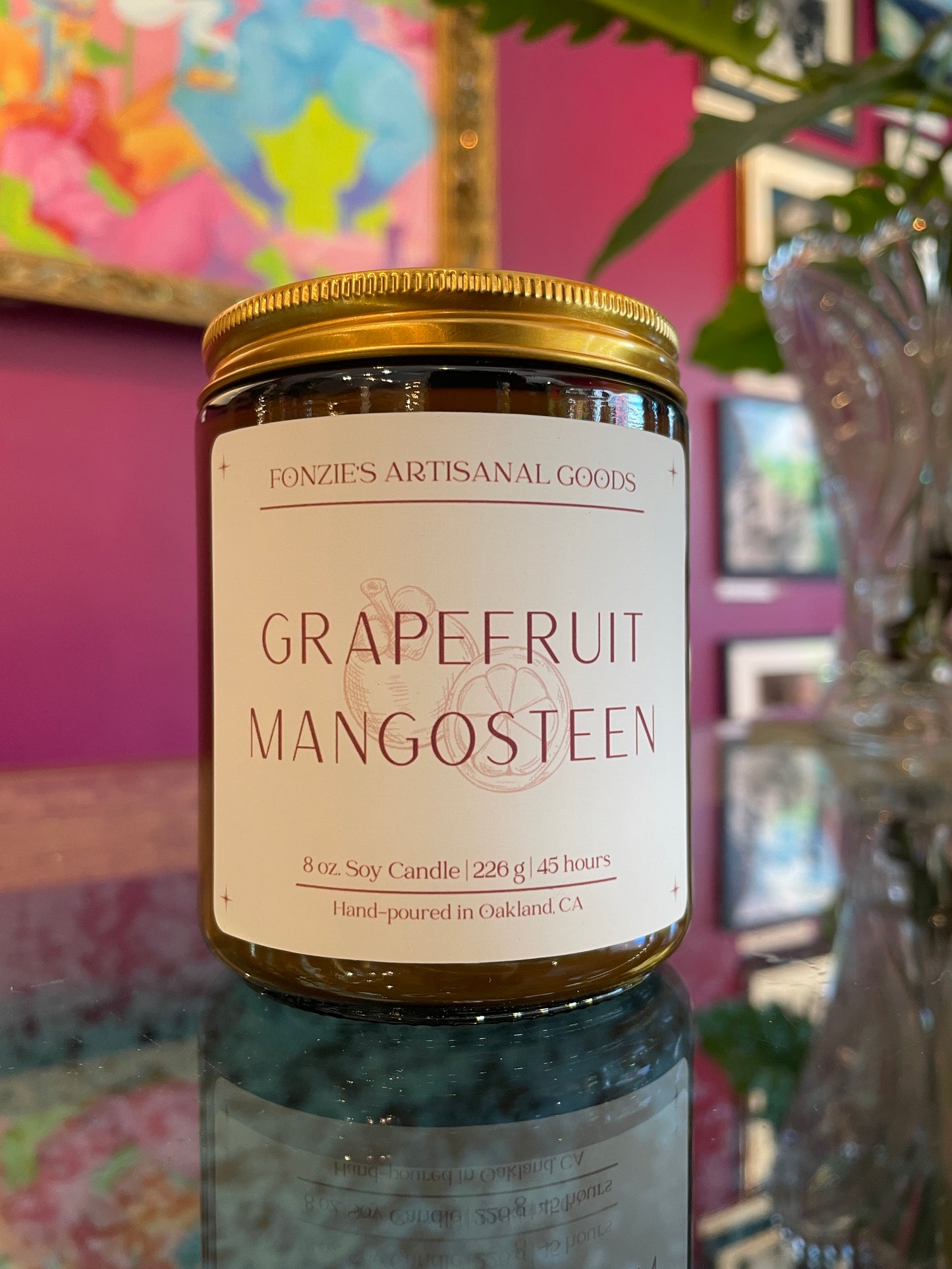 Fonzie’s Artisanal Goods - Amber Jar candles