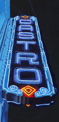 BEACONS - Nathaniel J. Bice - Castro Neon Blue painting