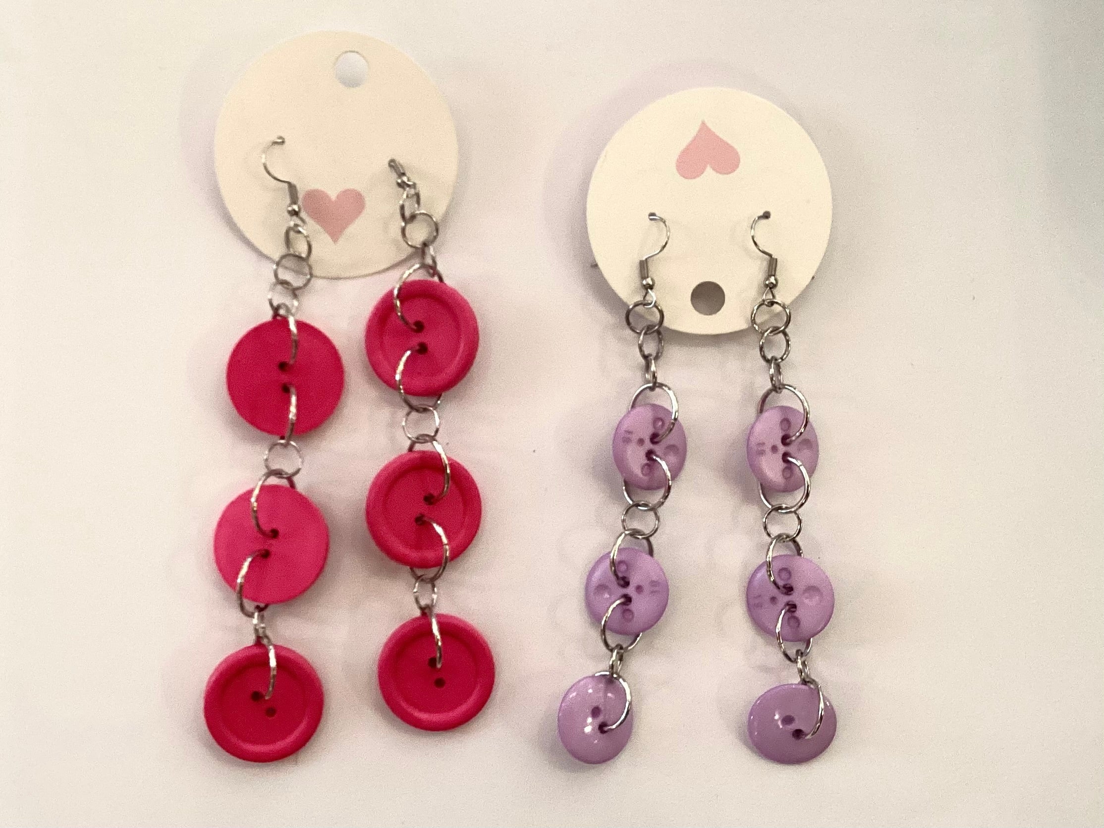 Izzy Delan - Button Dangle earrings