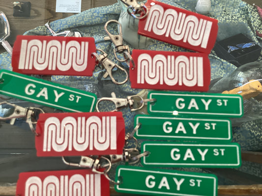 SpookyHaus - MUNI and Gay St keychains
