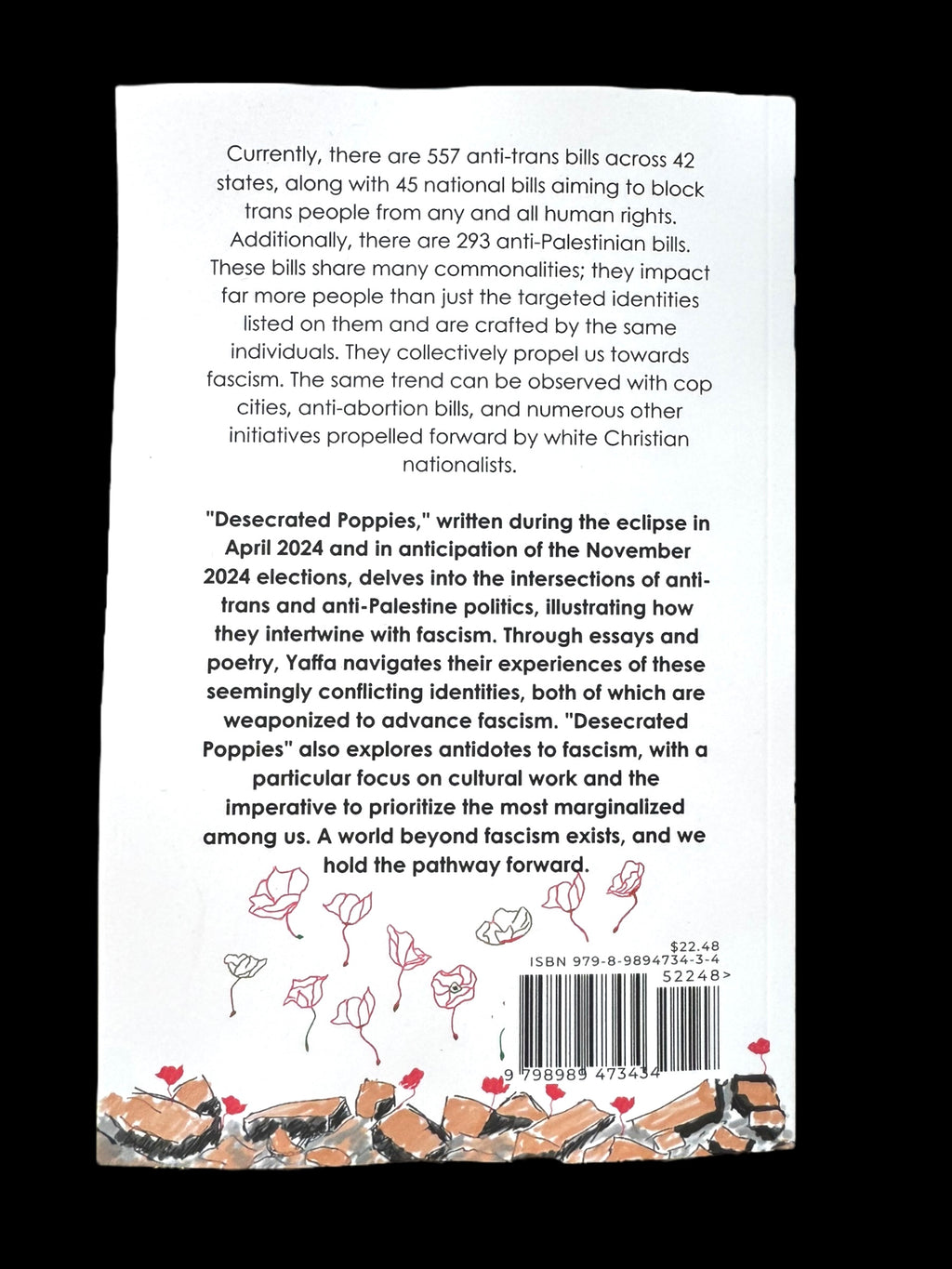 Desecrated Poppies - Poetry Book by Yaffa