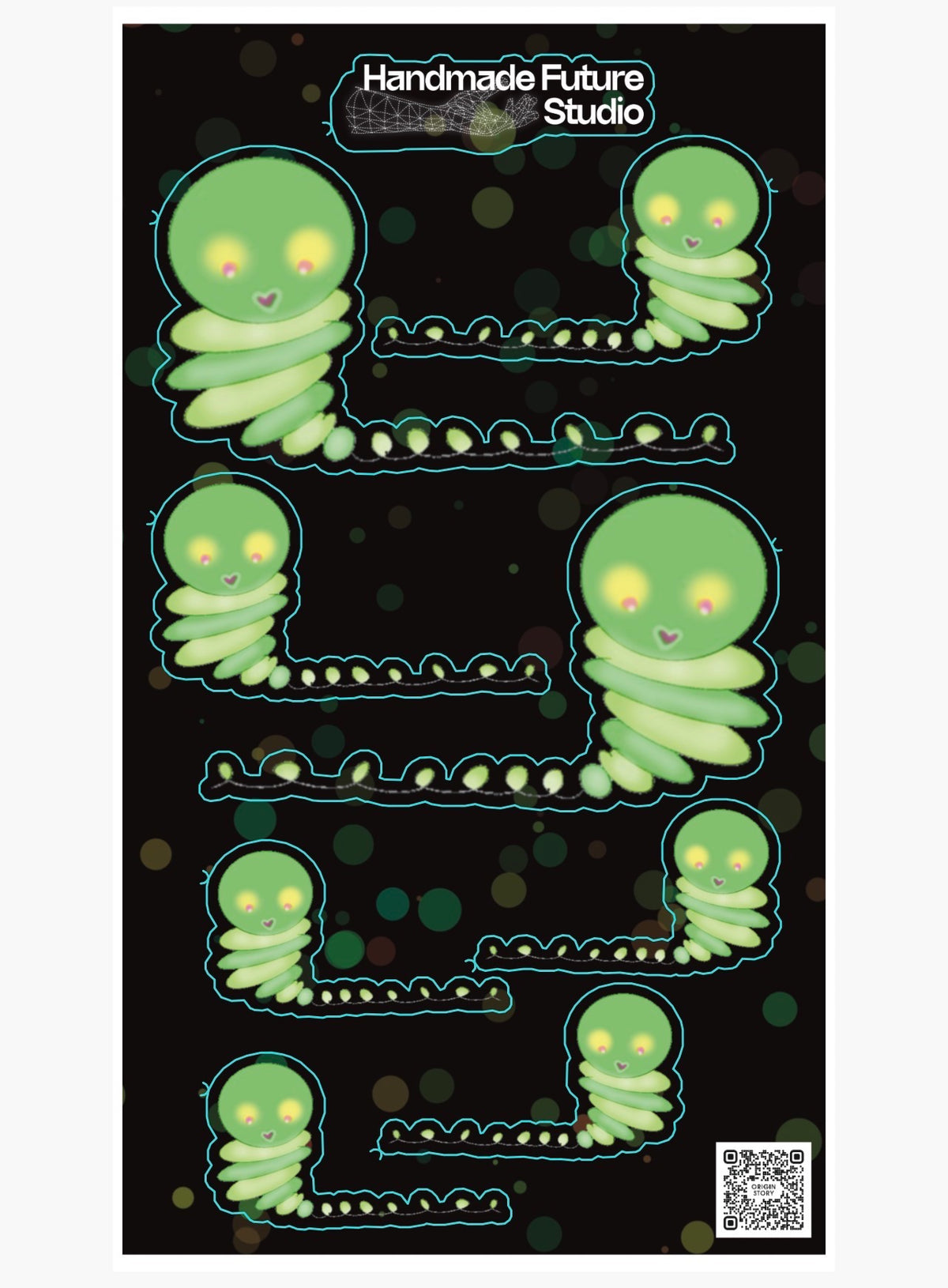 Glow Worm Sticker Pack