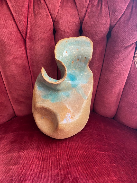 SD - ceramic folded sea foam drip