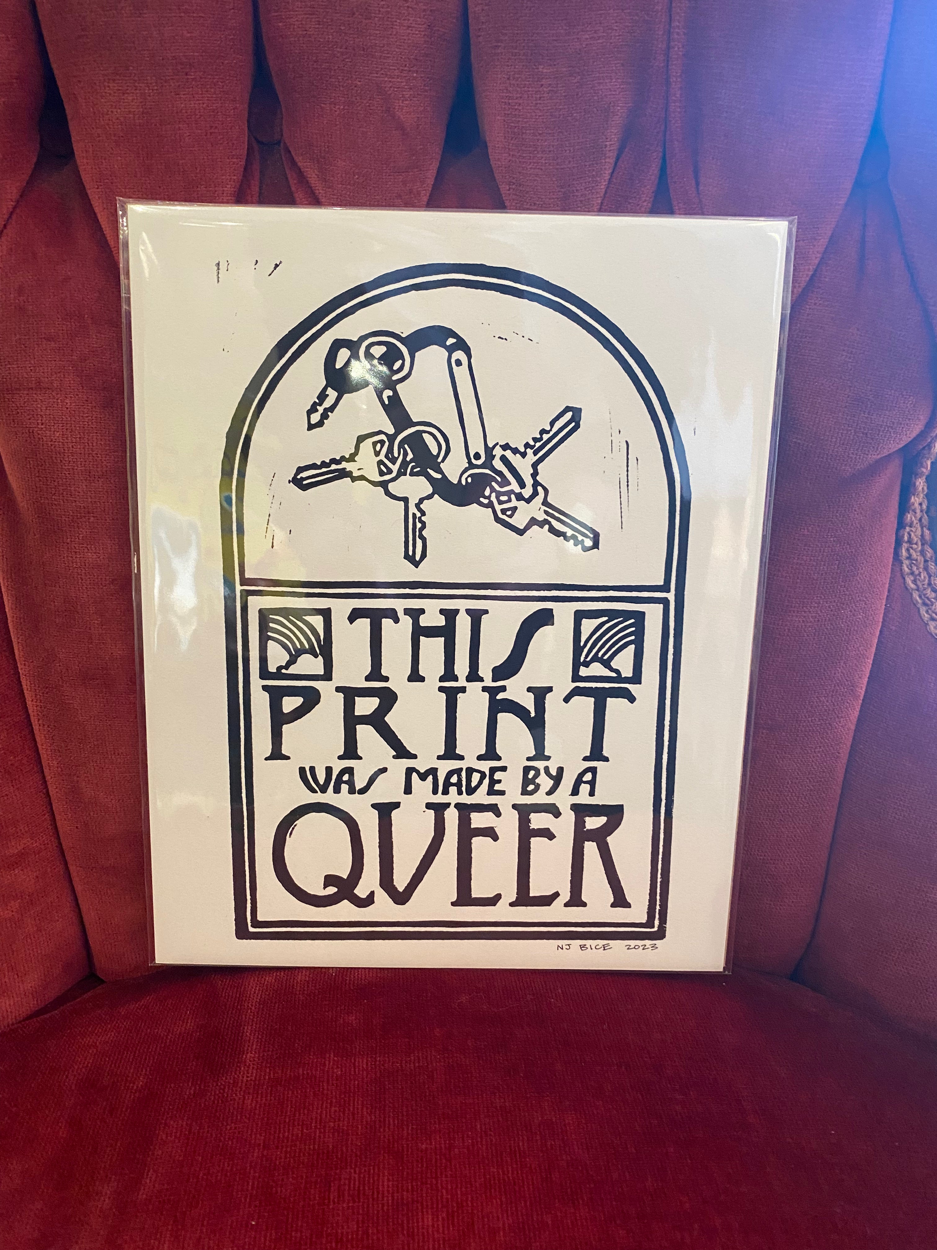 Nathaniel J. Bice - Queer print