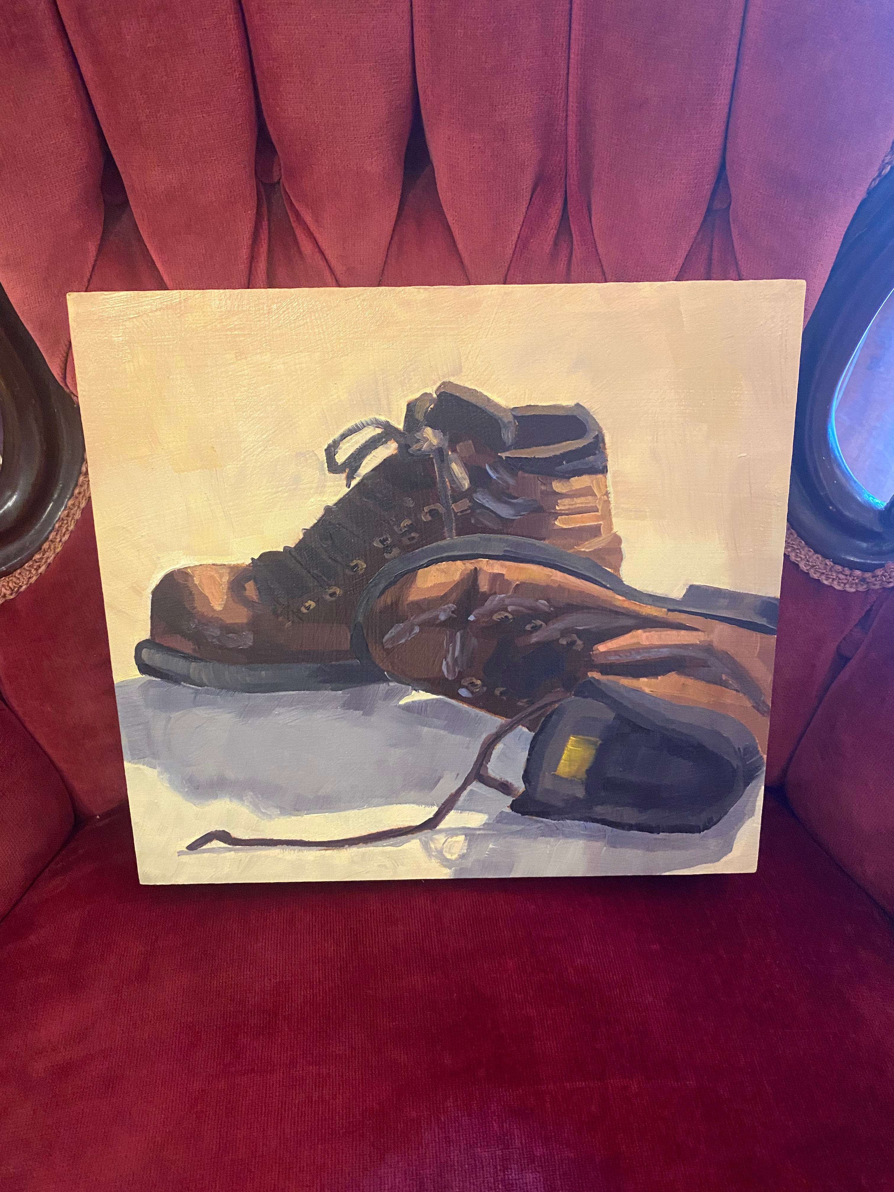 Nathaniel J. Bice - oil painting BOOTS