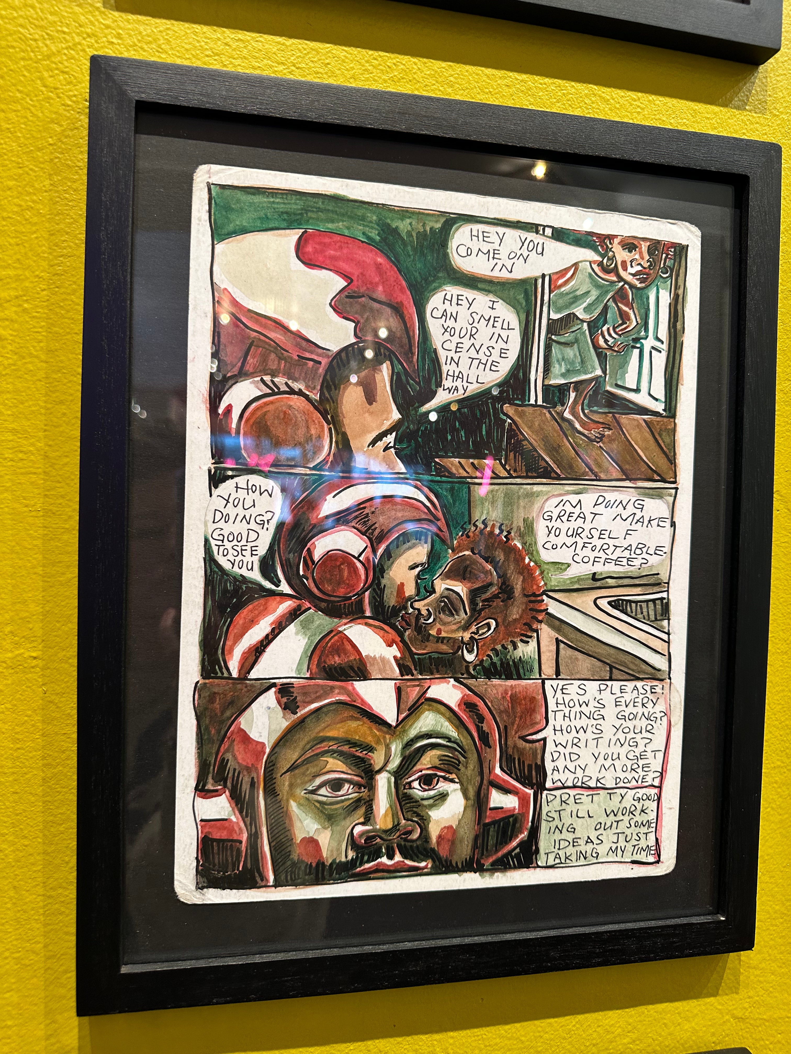 Benito El Salvador - Framed Comic Illustrations