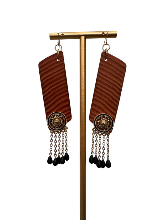 Devlin Shand - Castro Theatre Earrings (Old Growth Pine Floorboards from 1922)