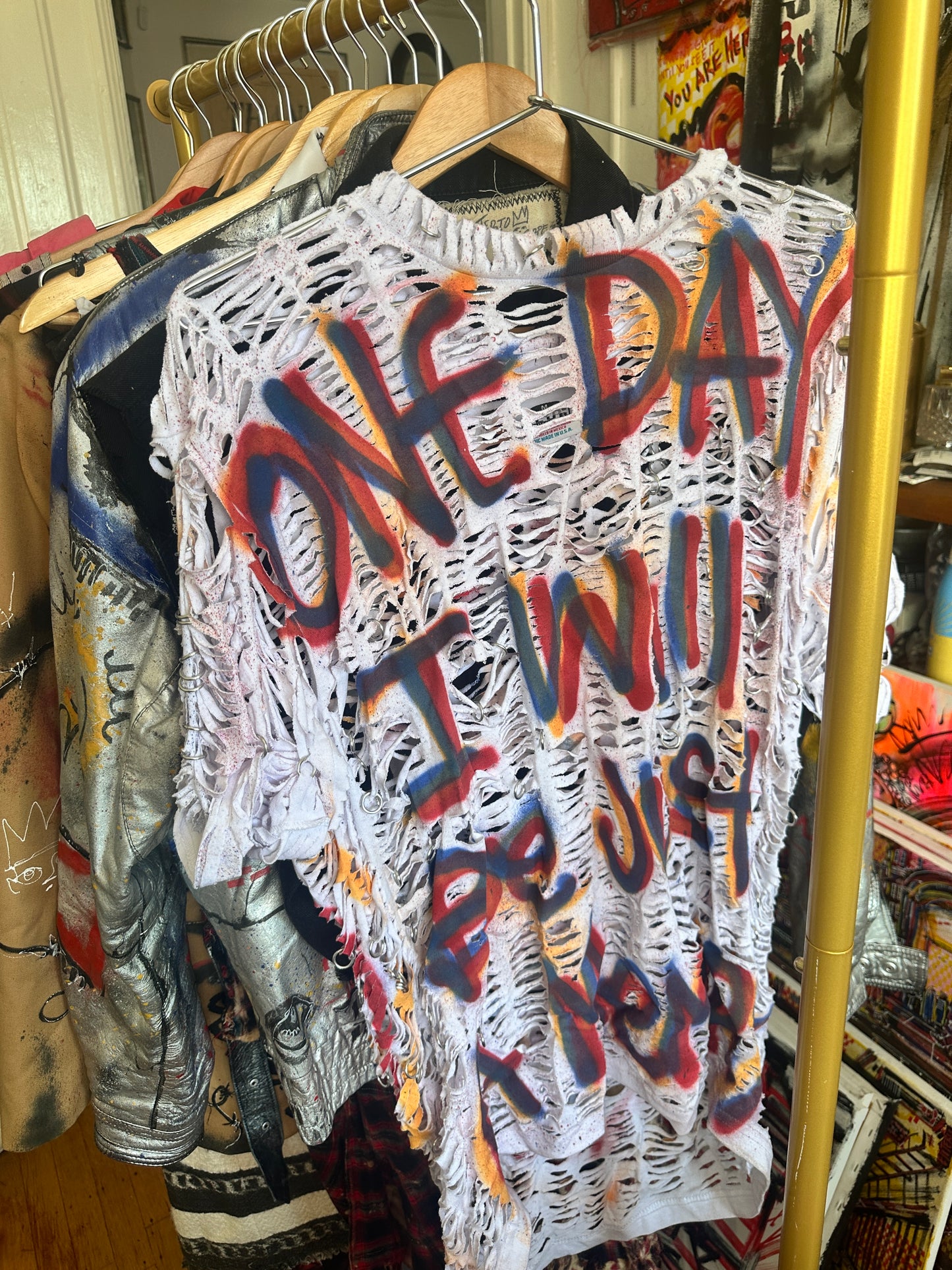 Eloterio Lopez - One Day I Will Be Just a Memory distressed tee