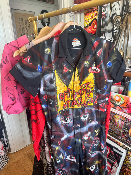 Eloterio Lopez - OSOM Jumpsuit hand painted