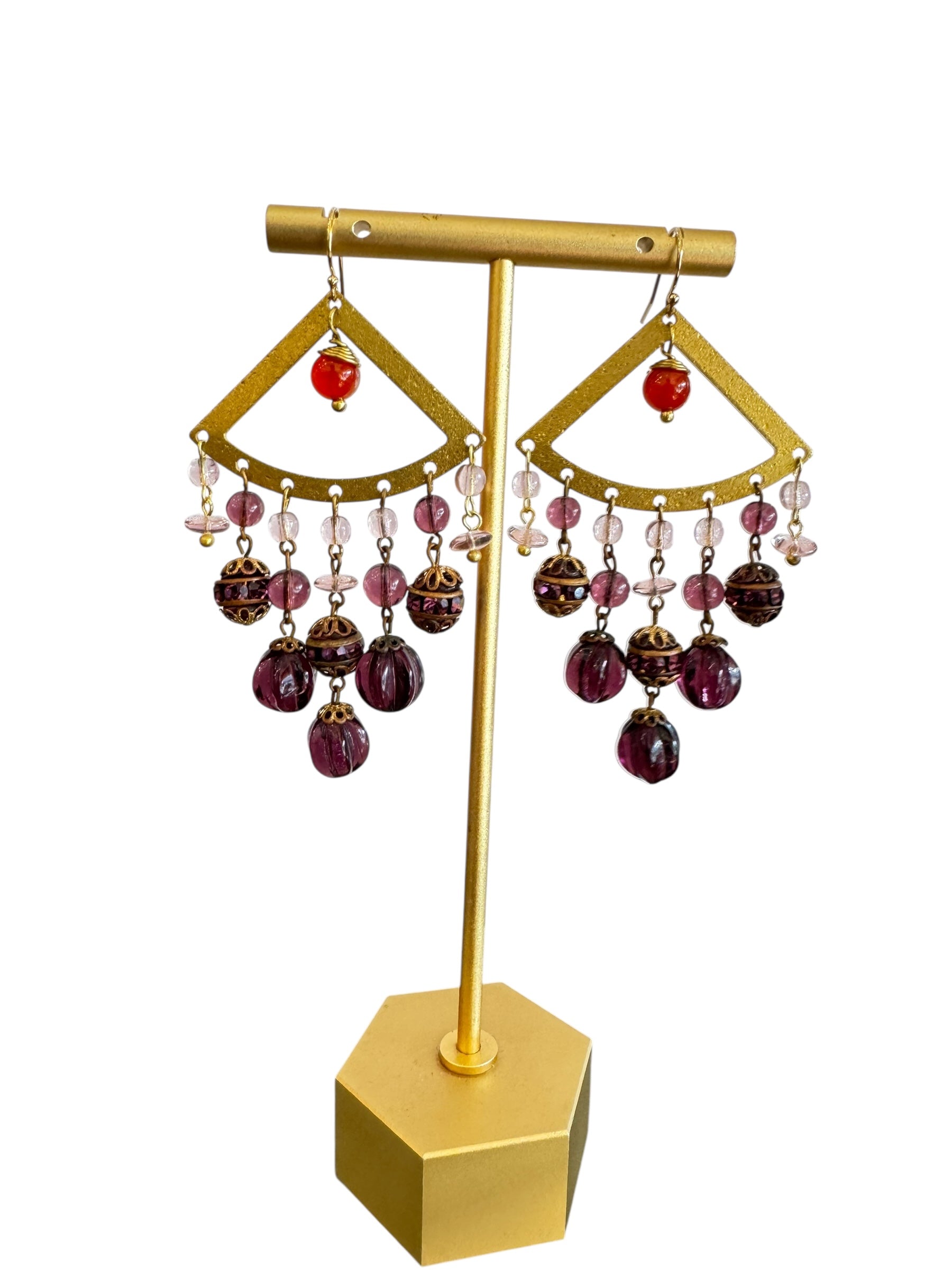 Devlin Shand - Purple Fandango Earrings