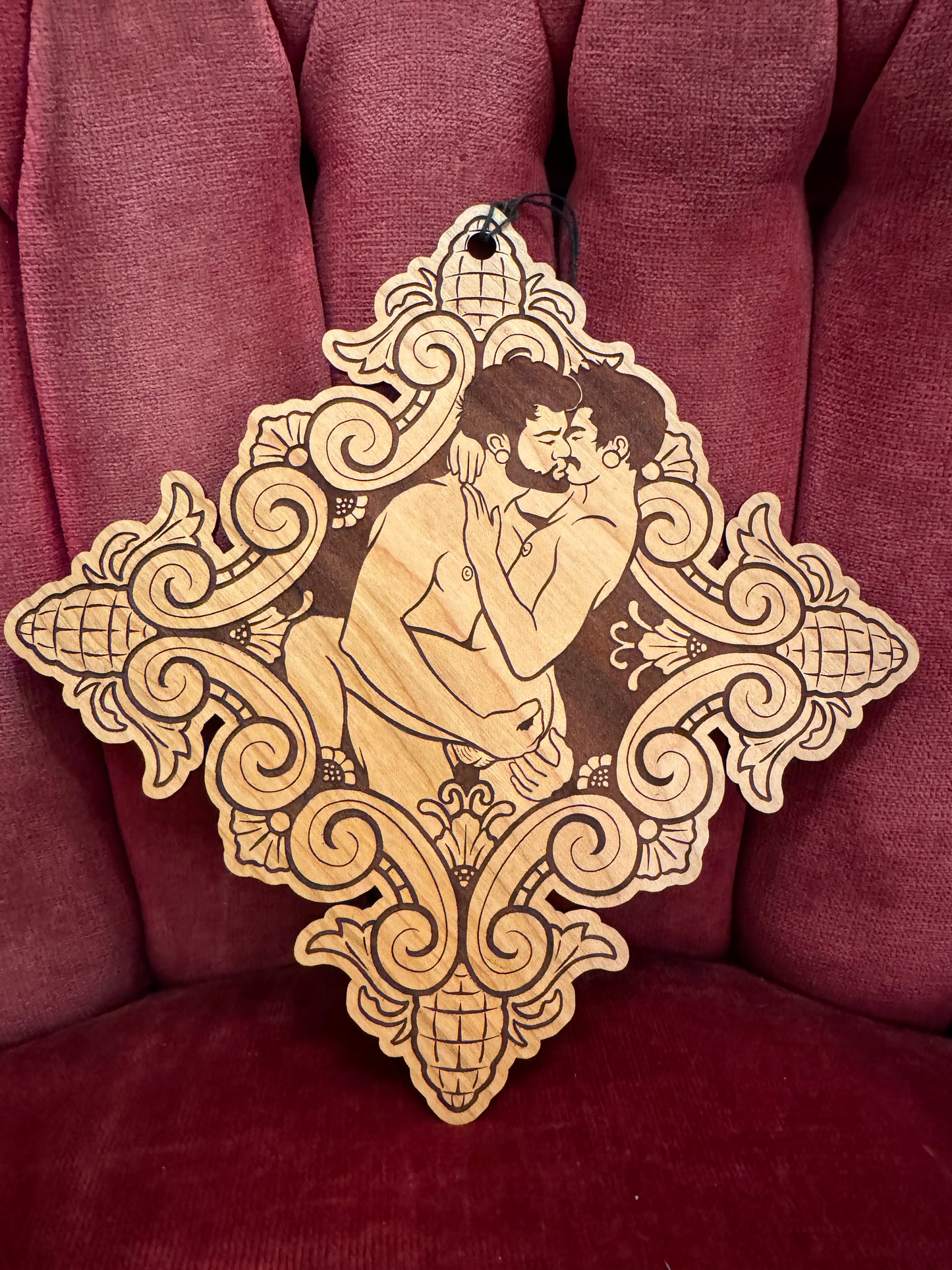 Our Fellow Mortals - Laser Cut Wood Wall Medallion