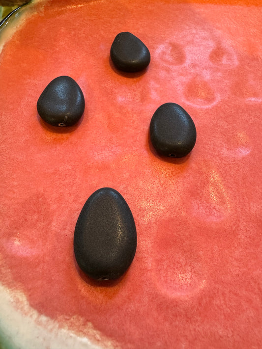 Palestine Solidarity Watermelon Seed Ceramic Worry Stones