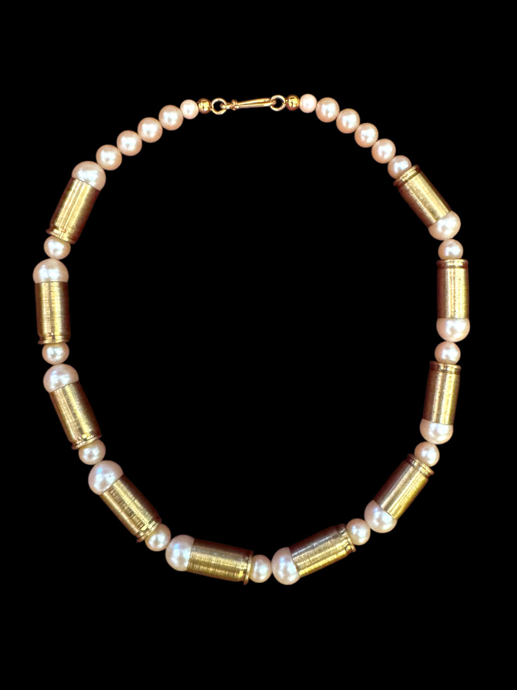 Devlin Shand - Vintage Japanese Glass Pearl & Bullet Necklace