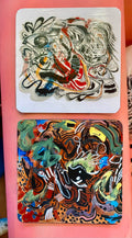 Meehaun Glasper-Wade - hand finished art coaster