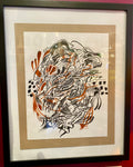 Meehaun Glasper - Wade - With Feeling framed drawing