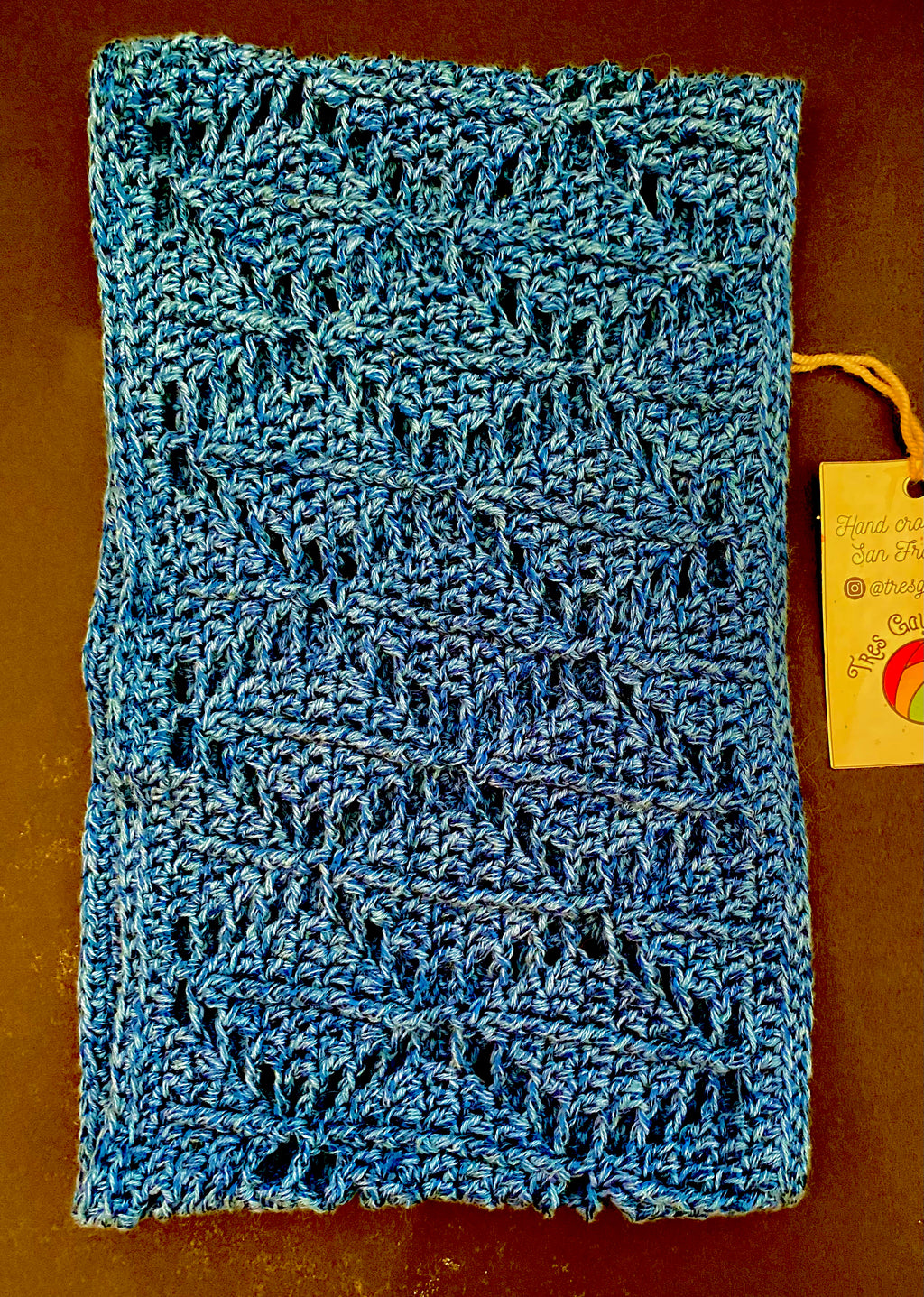Nis Sommerfeld - Crocheted blue cowl scarf