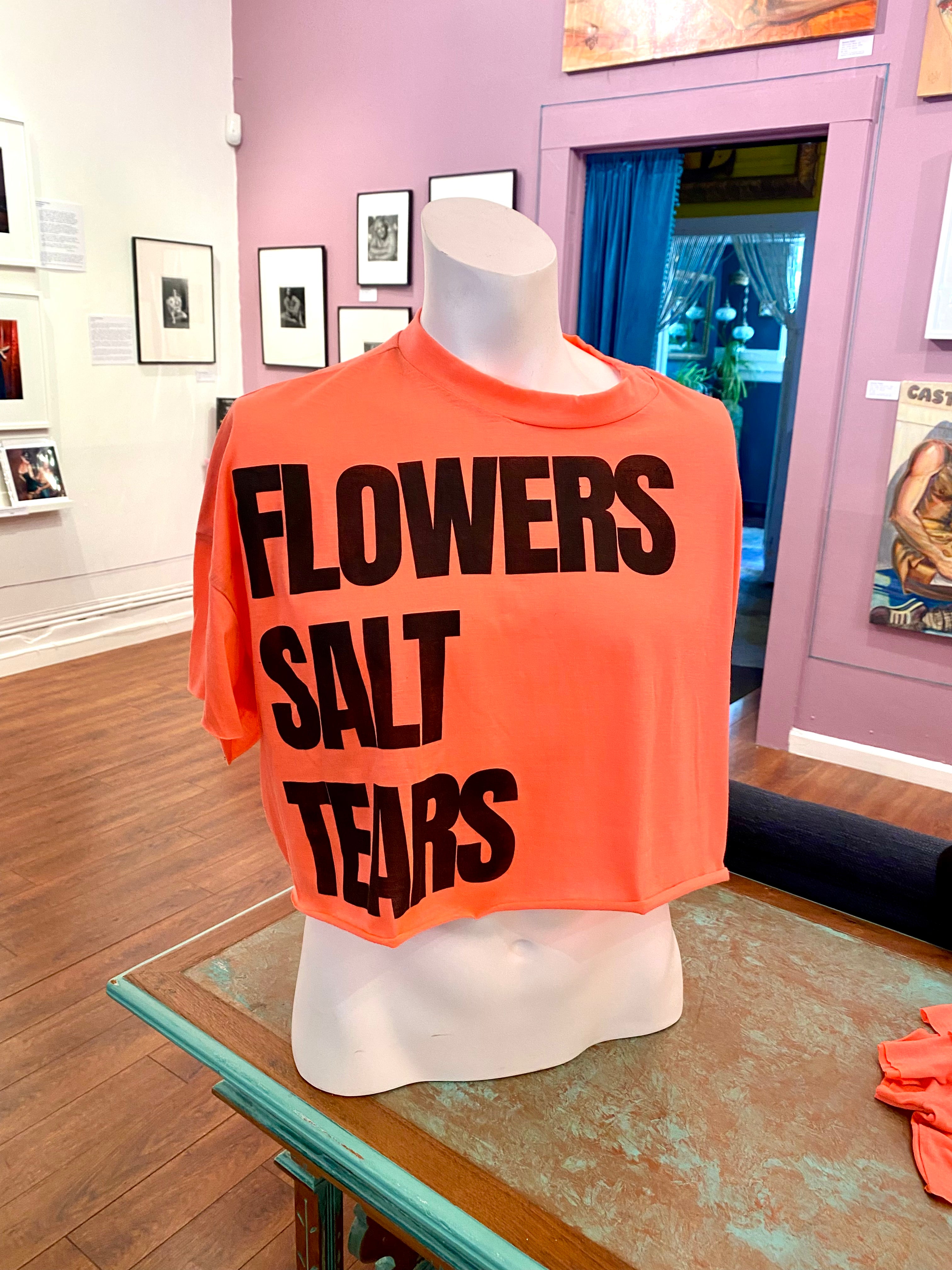 Jordan Joel - split color silkscreen crop shirts