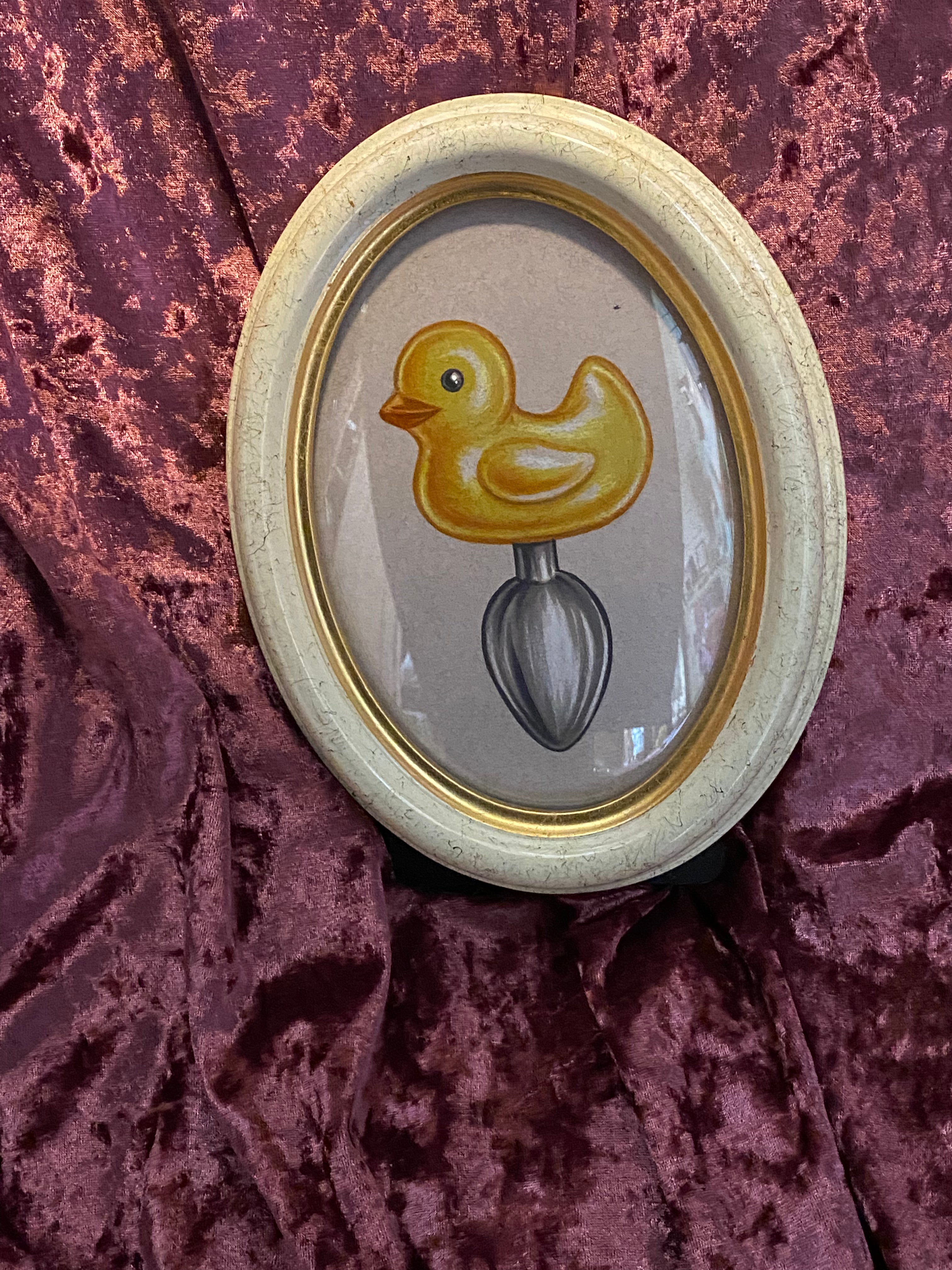 Rhea Adri - Duck Plug  framed drawing