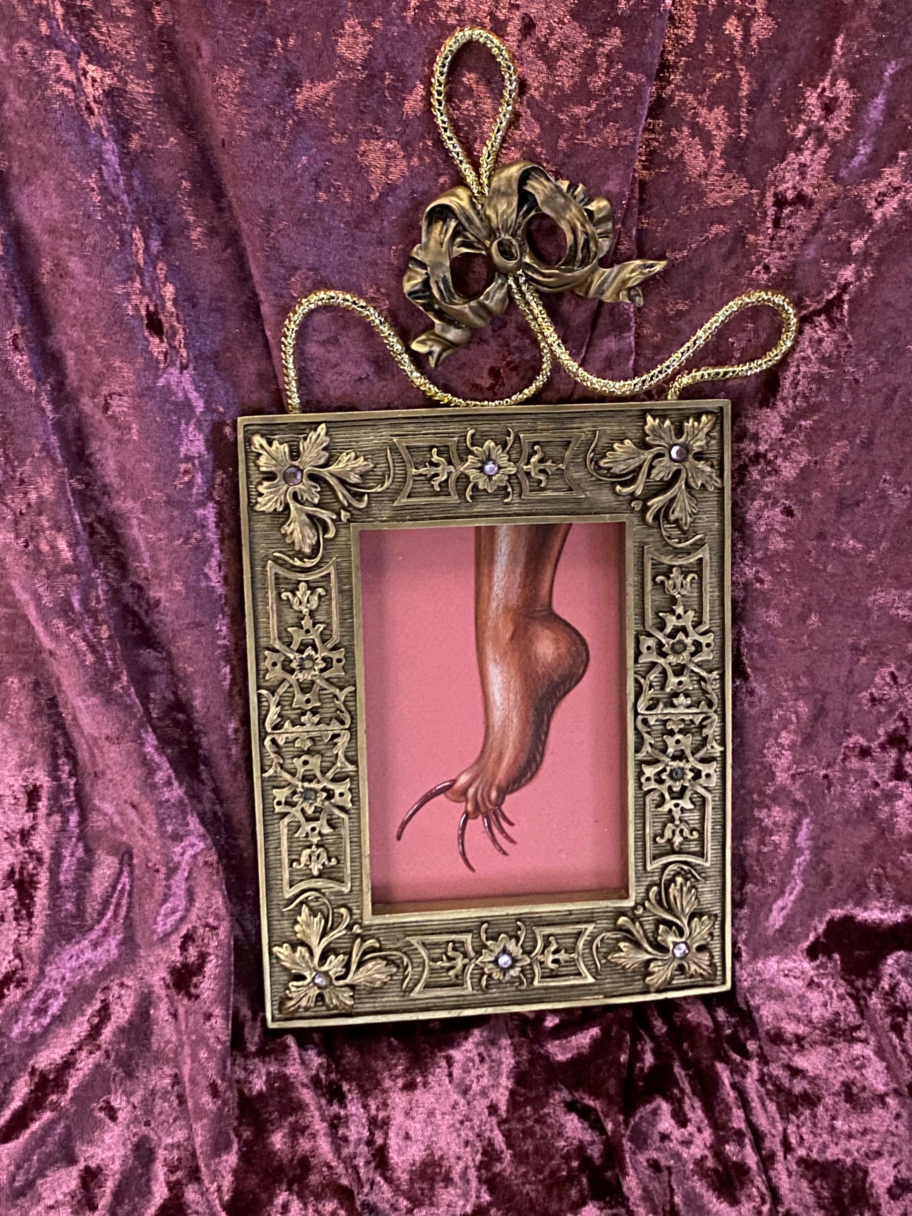 Rhea Adri - Toe Nails framed drawing