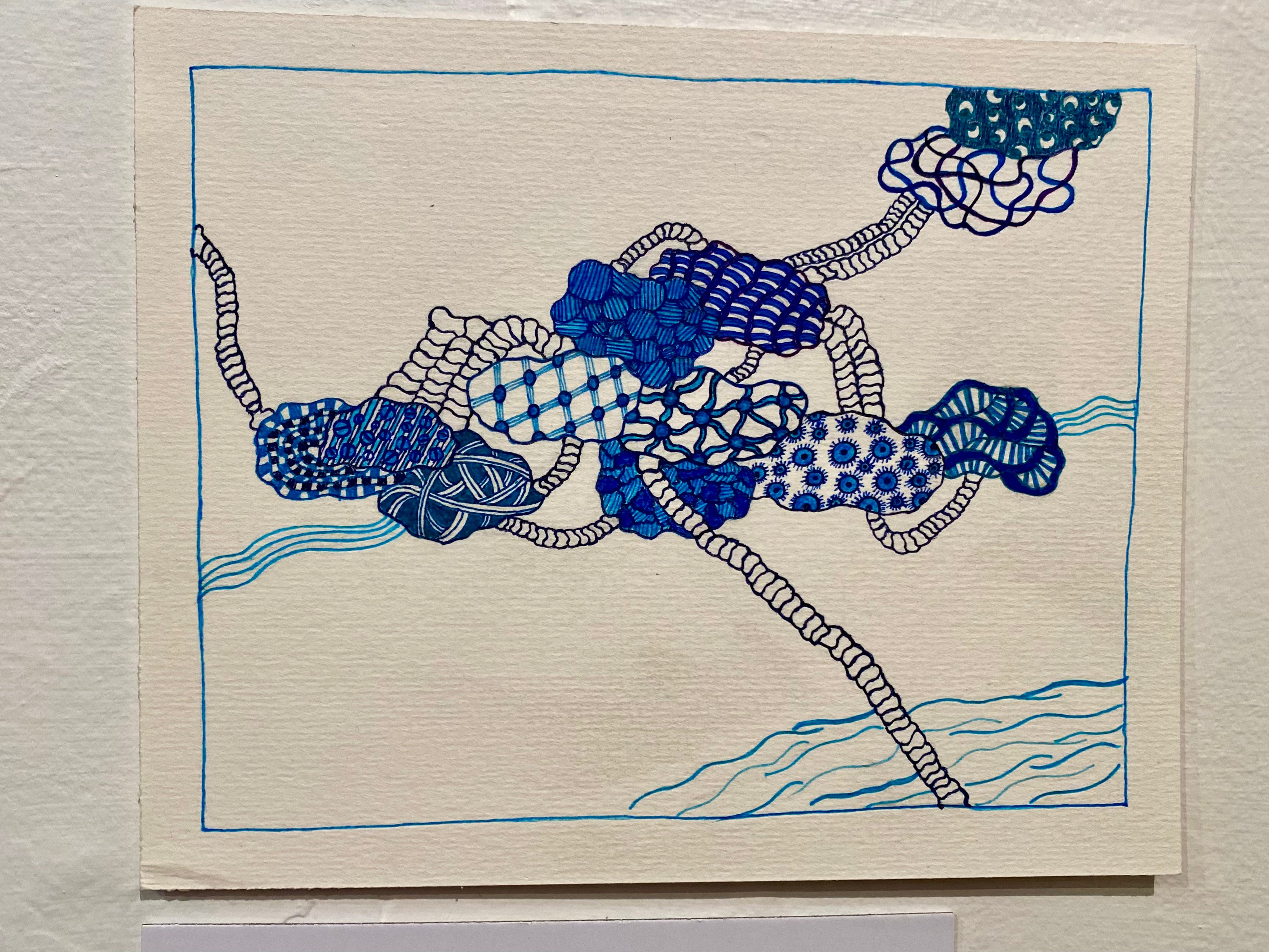 UNSUPERVISED - Ghee Phua - 'But Now They Only Block the Sun' ink drawings