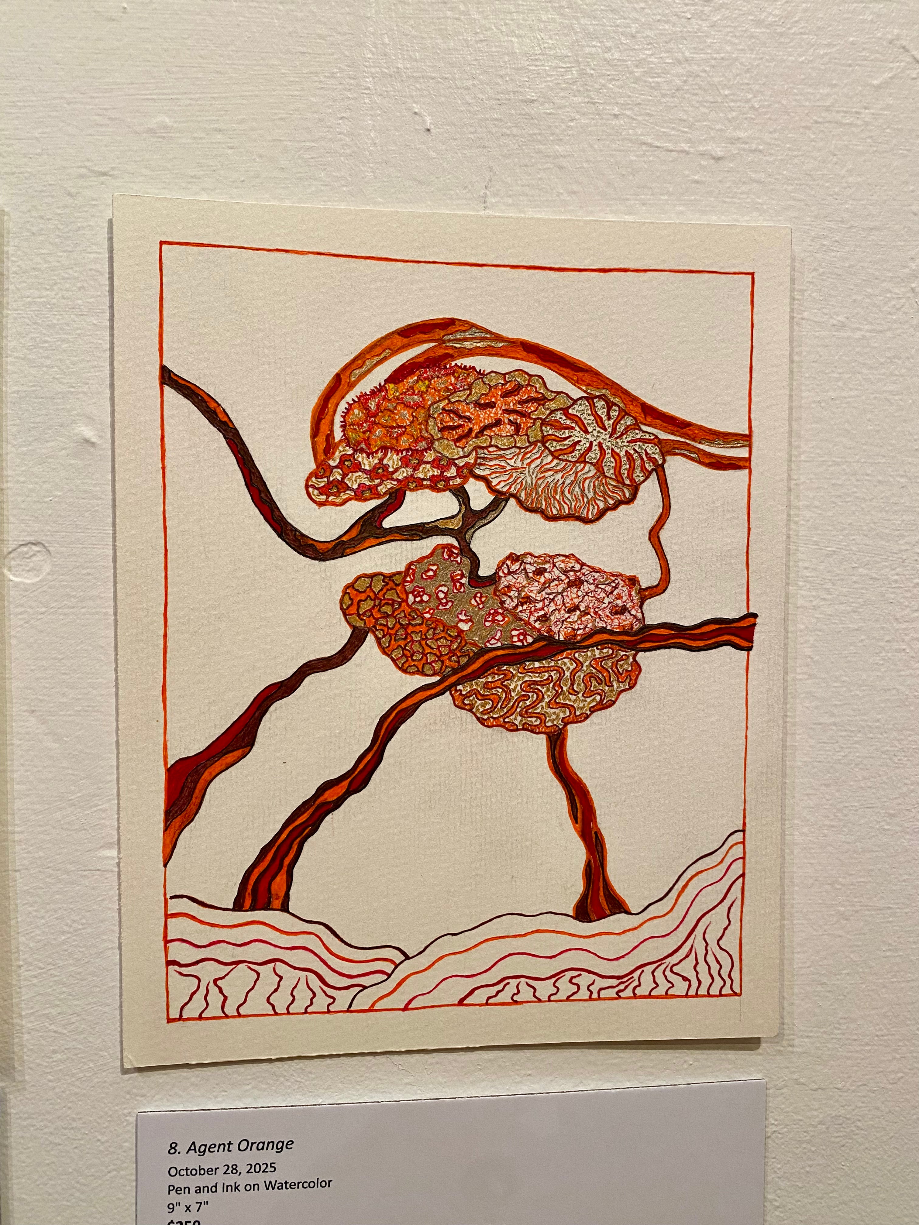 UNSUPERVISED - Ghee Phua - 'But Now They Only Block the Sun' ink drawings