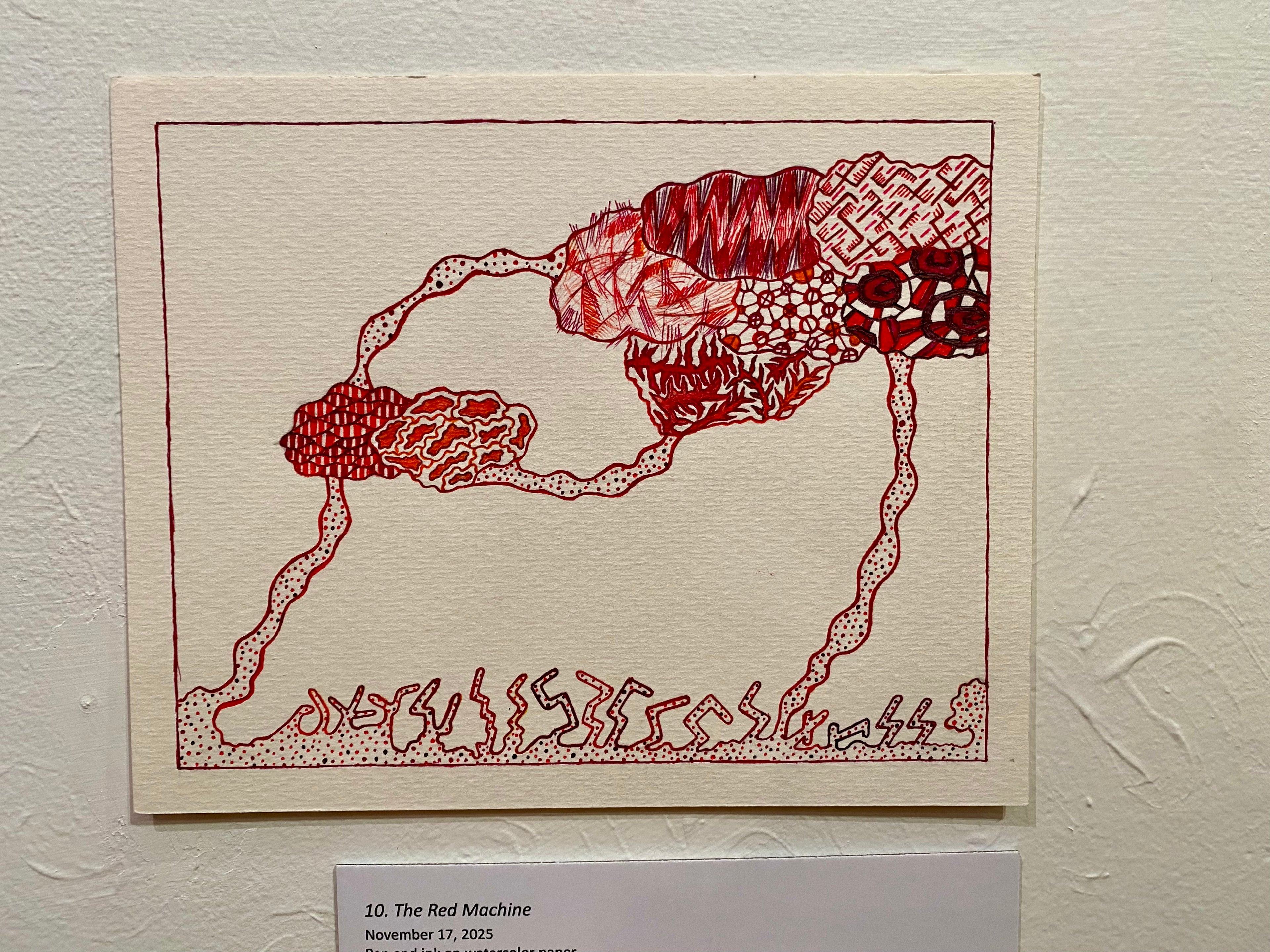 UNSUPERVISED - Ghee Phua - 'But Now They Only Block the Sun' ink drawings