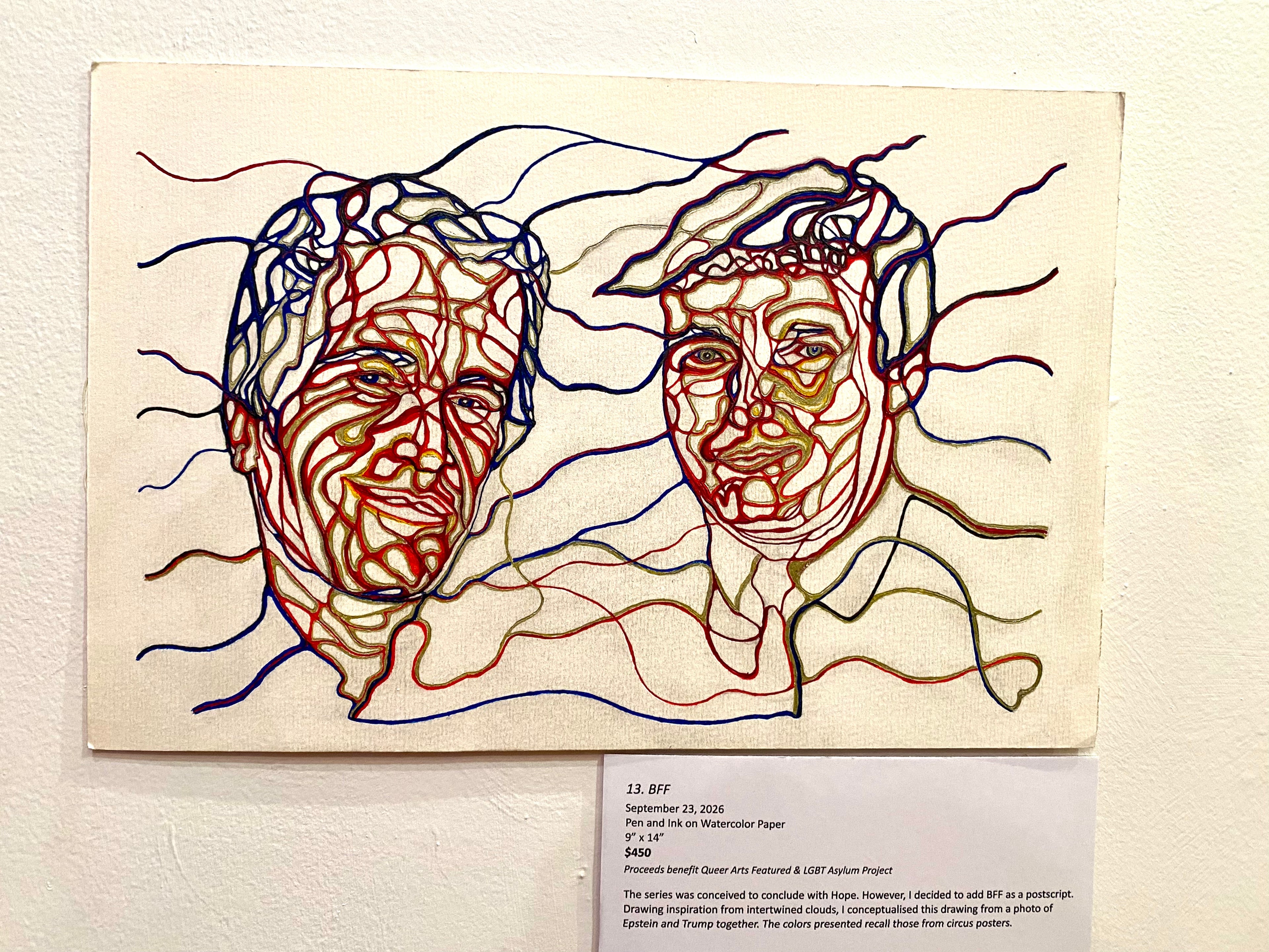 UNSUPERVISED - Ghee Phua - 'But Now They Only Block the Sun' ink drawings