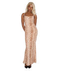 Joey Ehrenberg - Cream leopard print dress