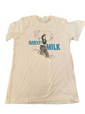 Queer A.F. Harvey Milk Tees - Vintage White