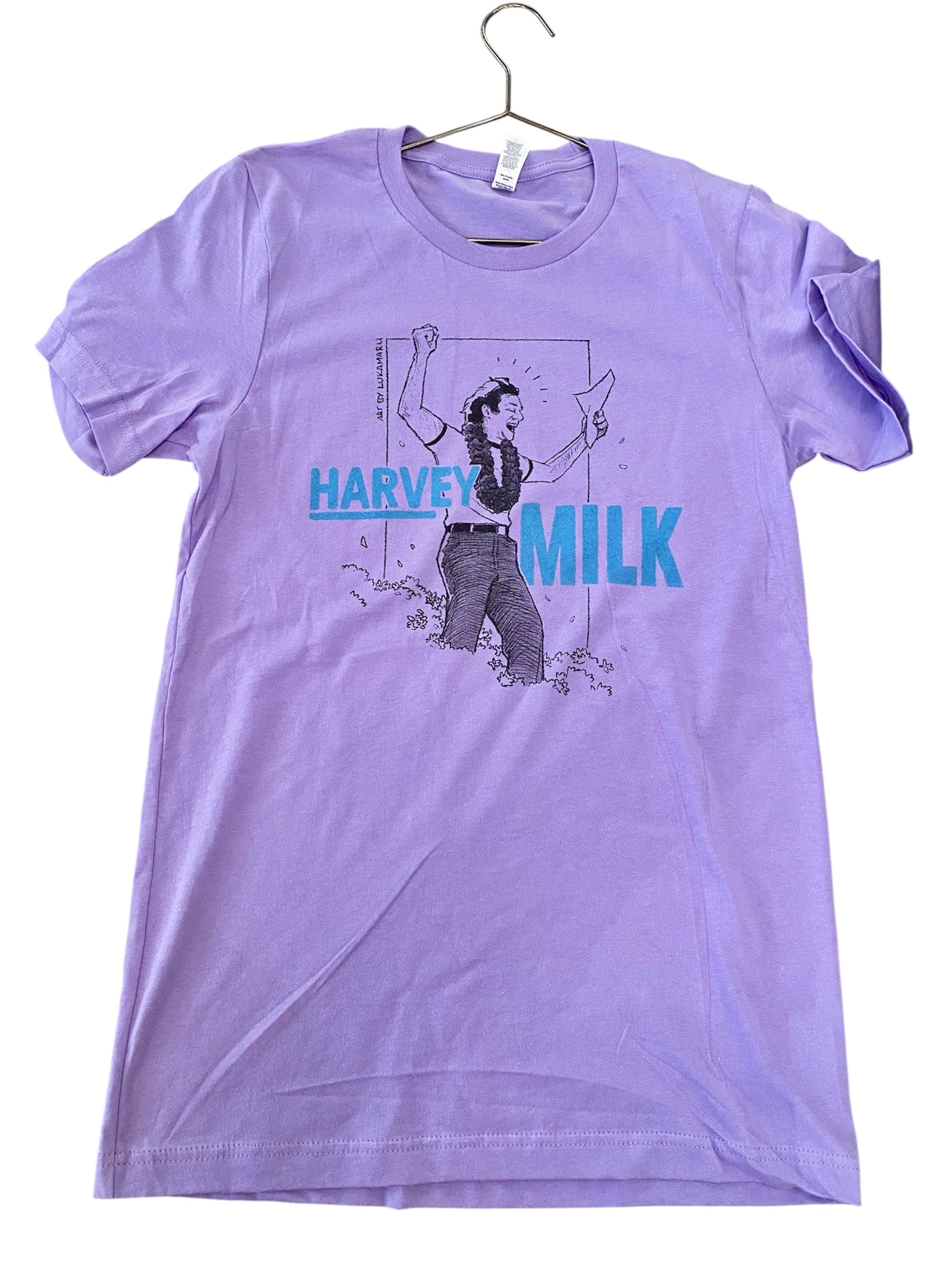 Queer A.F. -  Harvey Milk Tees Lavender