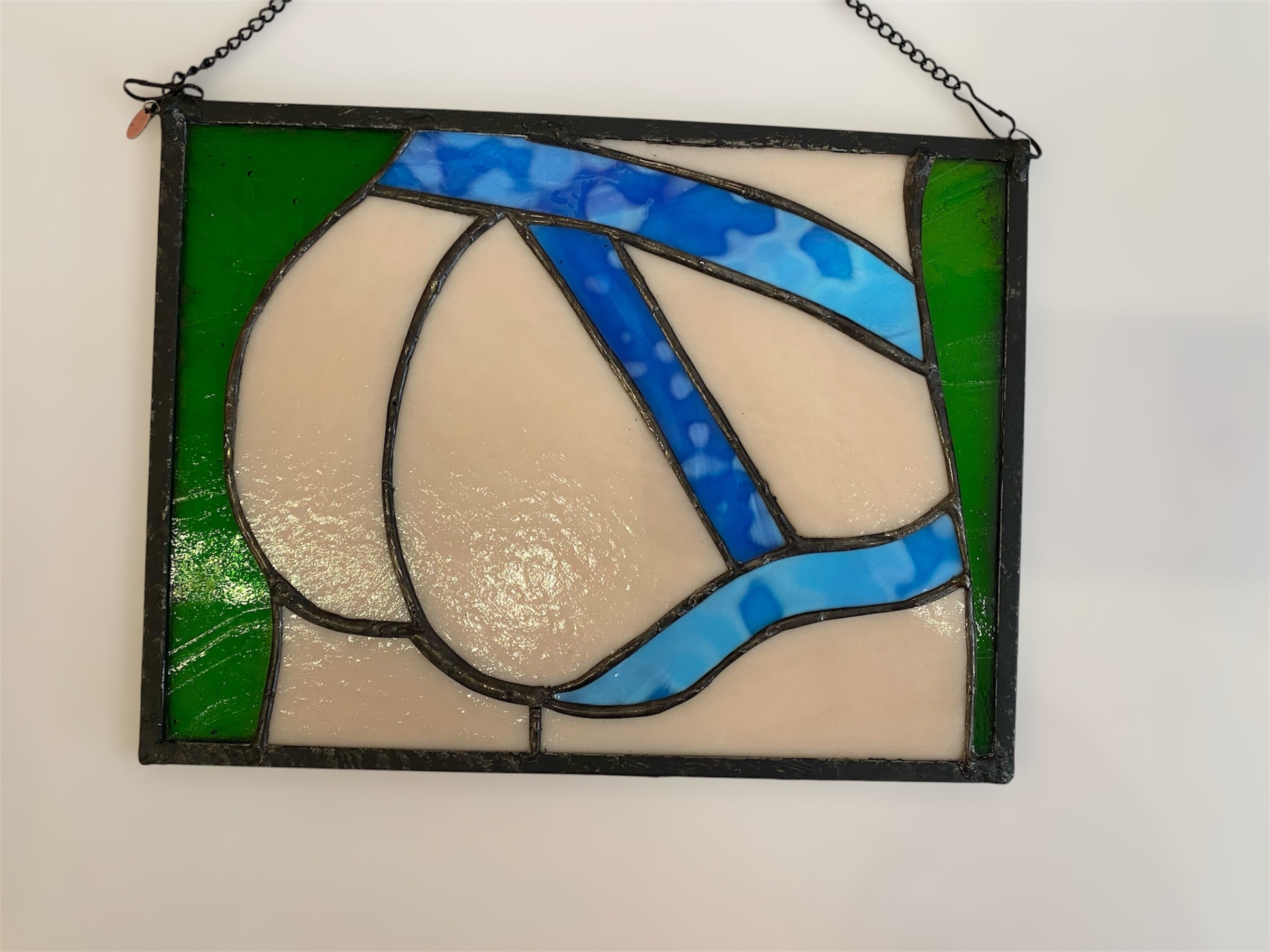 Erica Straus -Strapped -  Large Stained glass