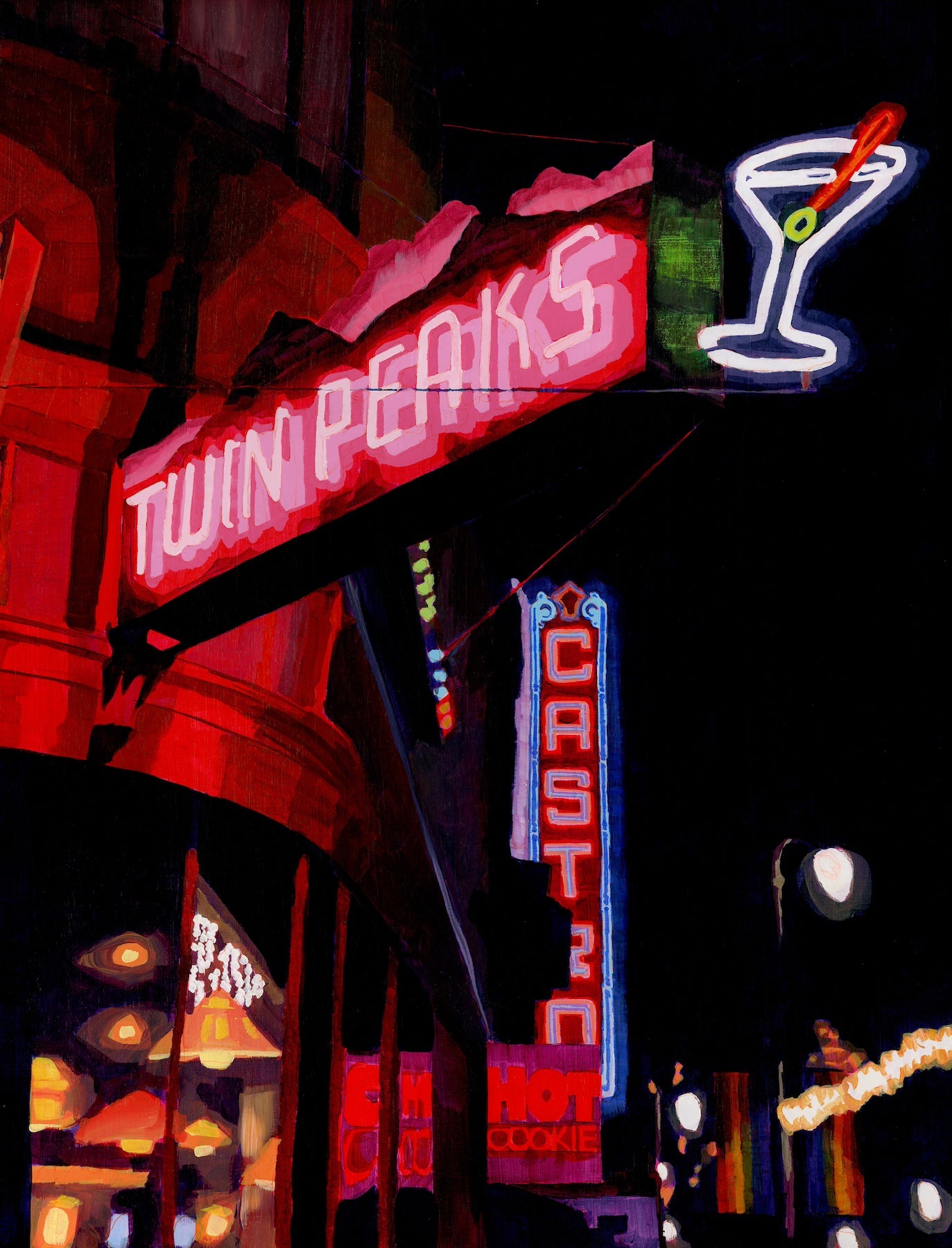 BEACONS - Nathaniel J. Bice - Twin Peaks Neon painting