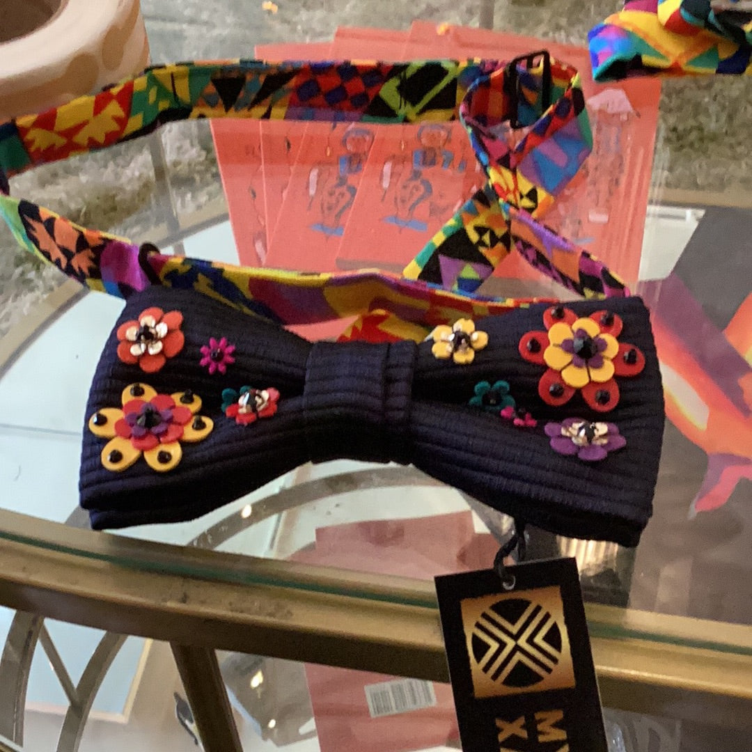 Mychol Xander - Multi Flower Bow tie