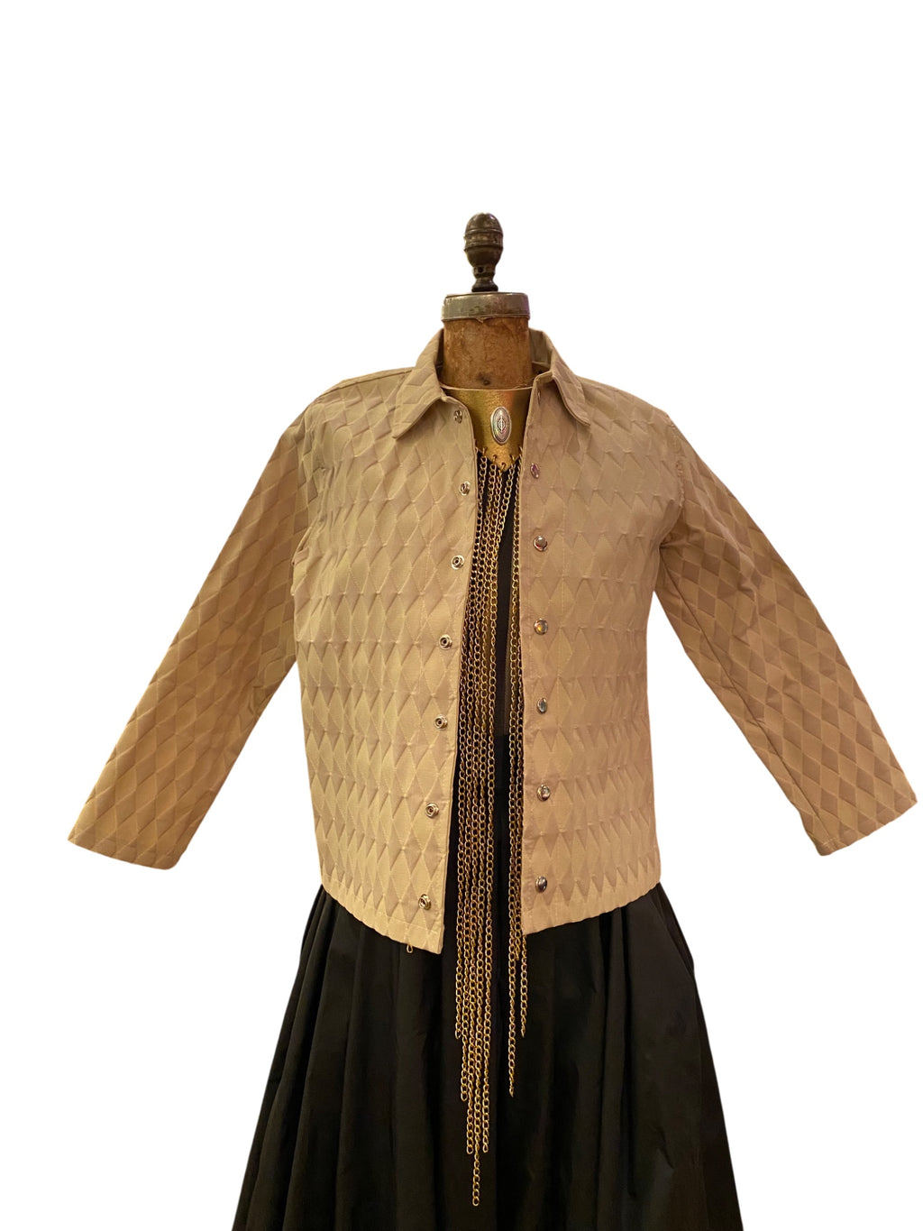 Joey Ehrenberg - Argyle cream jacket